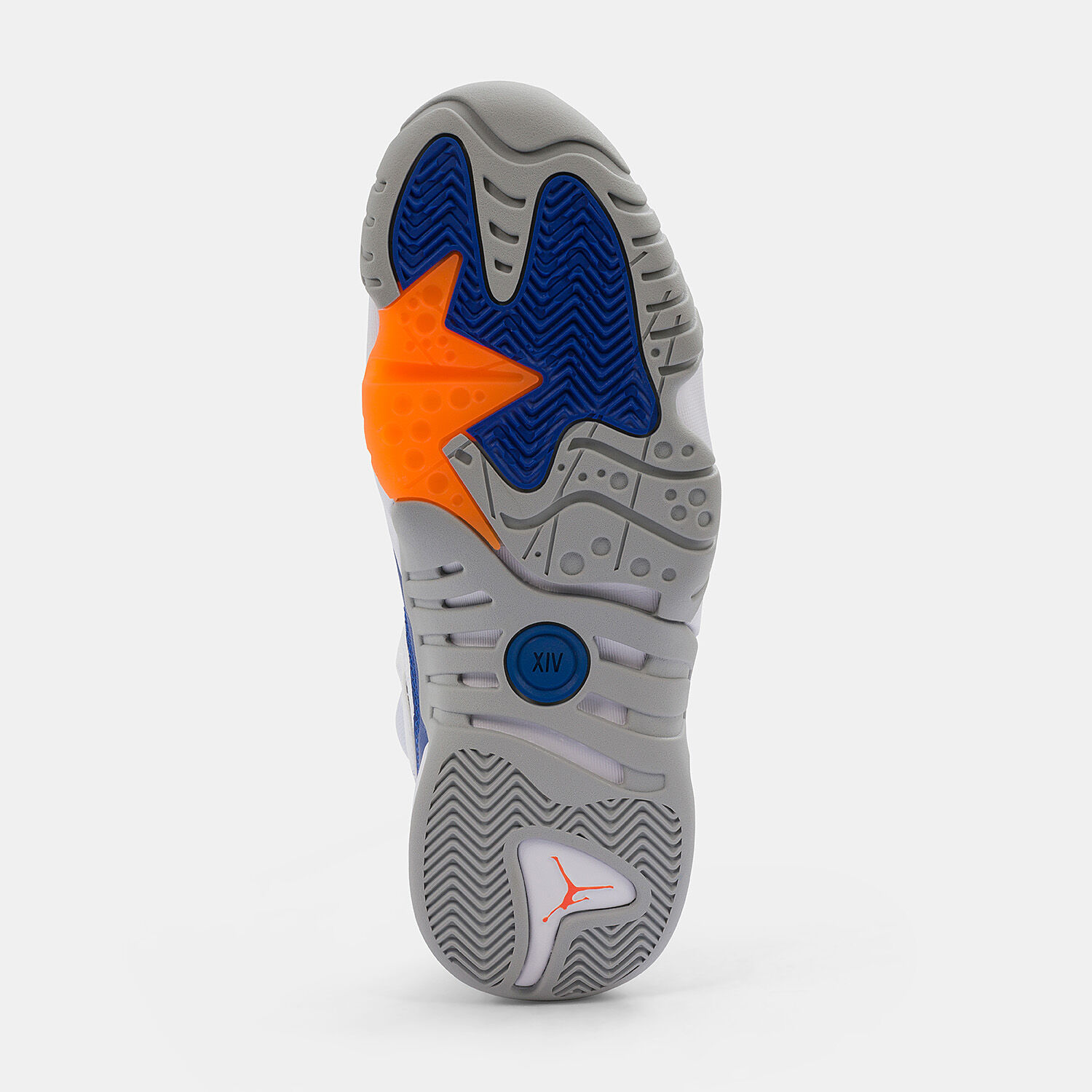 Orange blue cheap jordans