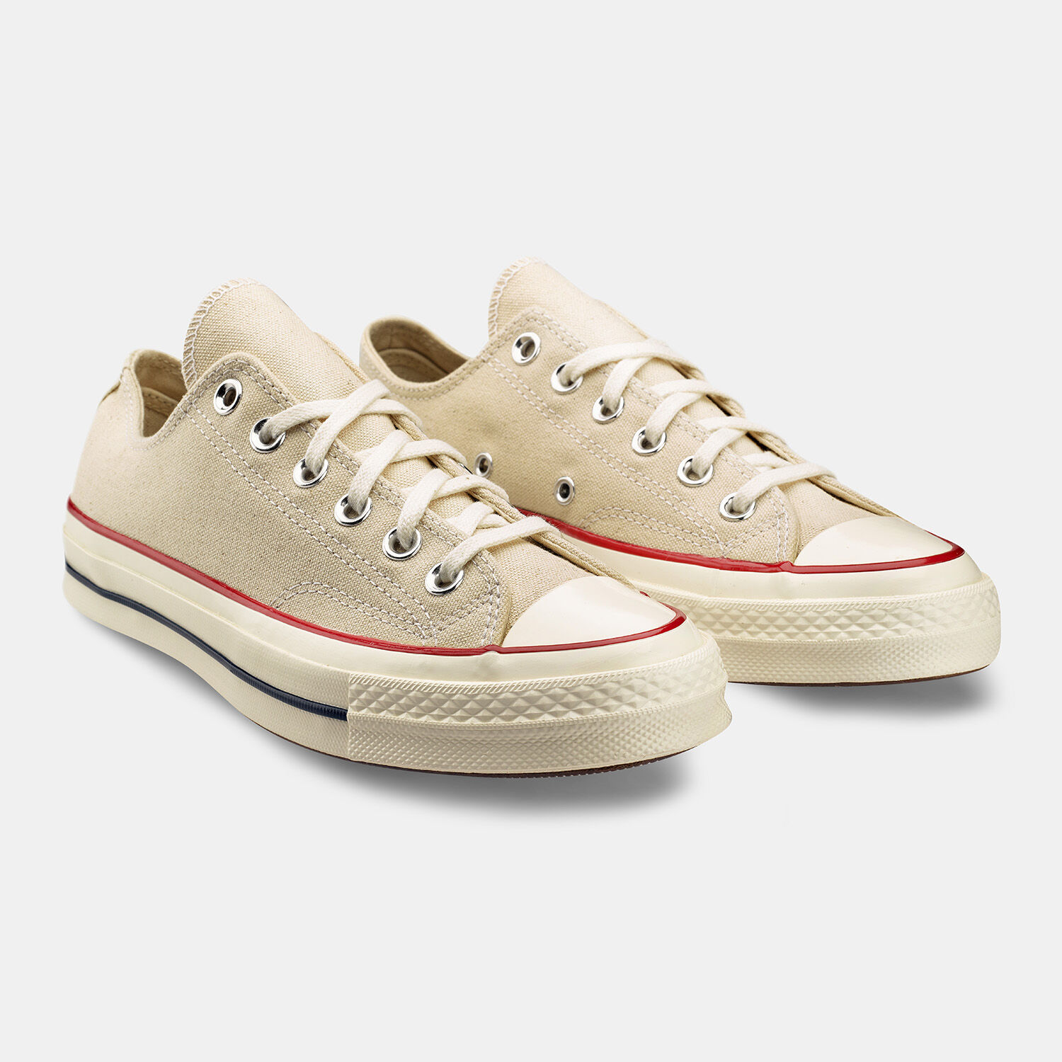 Beige converse low tops top
