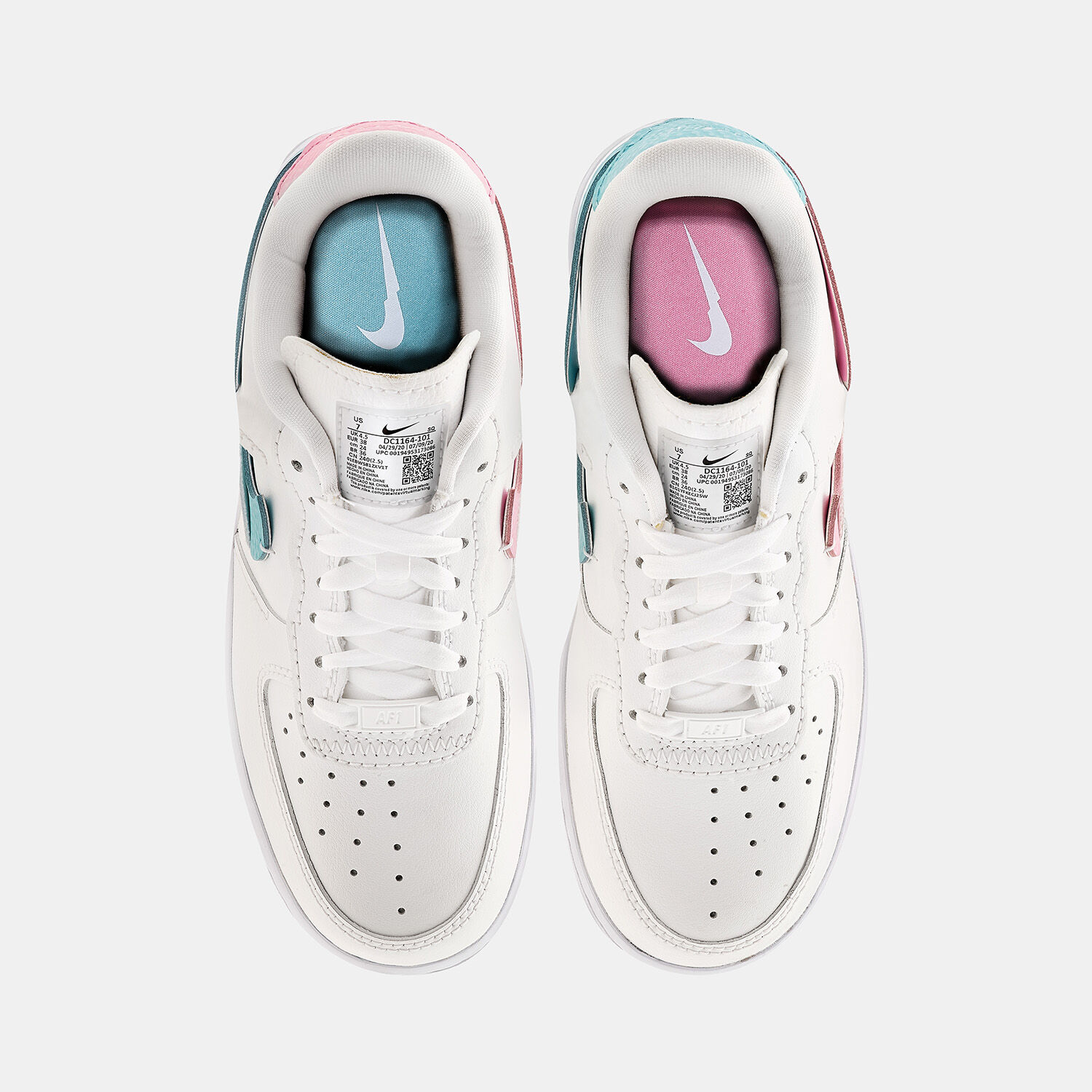 Nike azul sales y rosa
