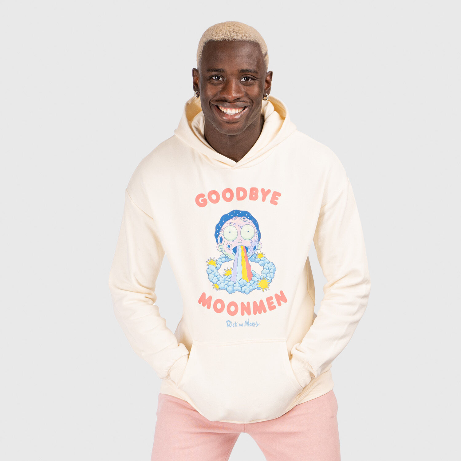 Rick Morty Sweatshirt white and multicolor AW LAB