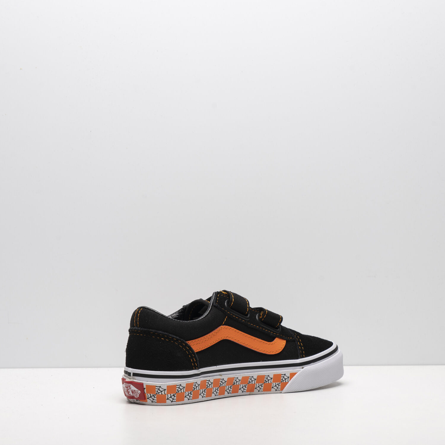 Vans negras naranja best sale