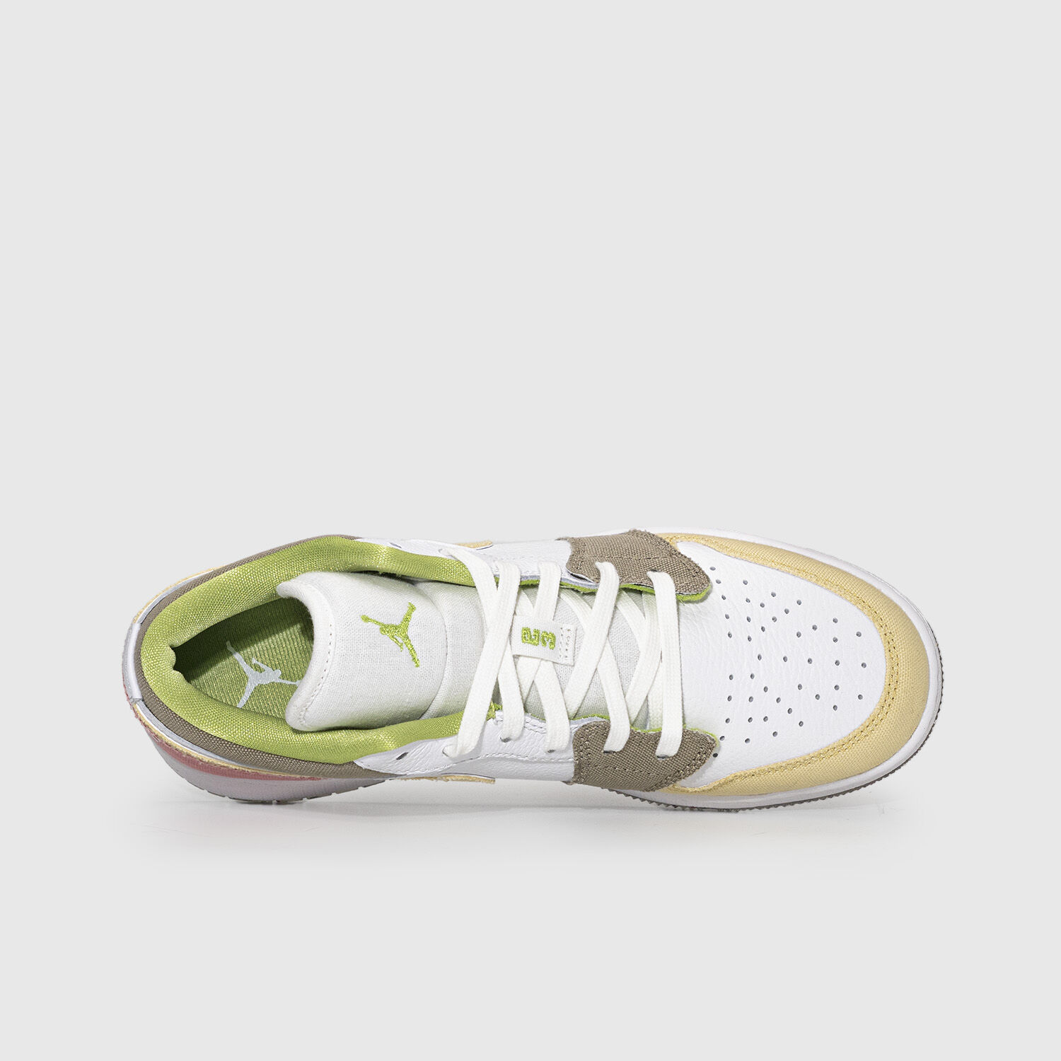 Jordan 1 Low Pastel Grind Vivid Green GS AW LAB