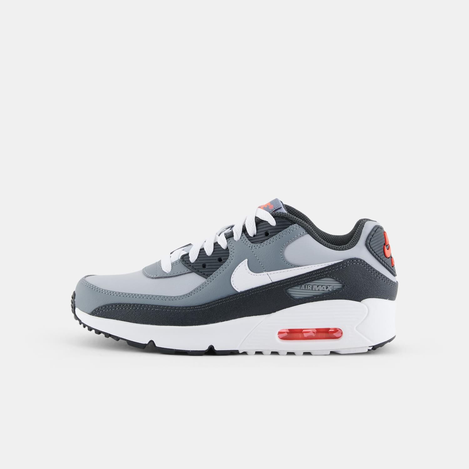 air max 90 wolf grey black red