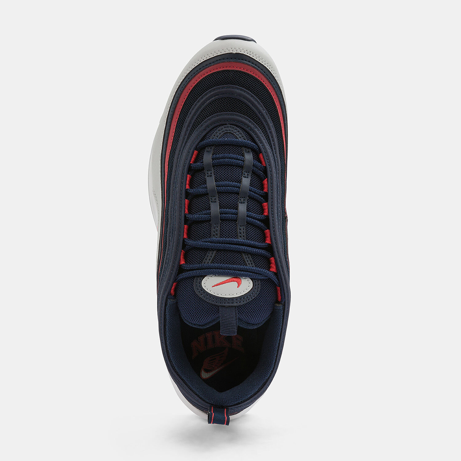 Nike air max 97 navy blue and red hot sale