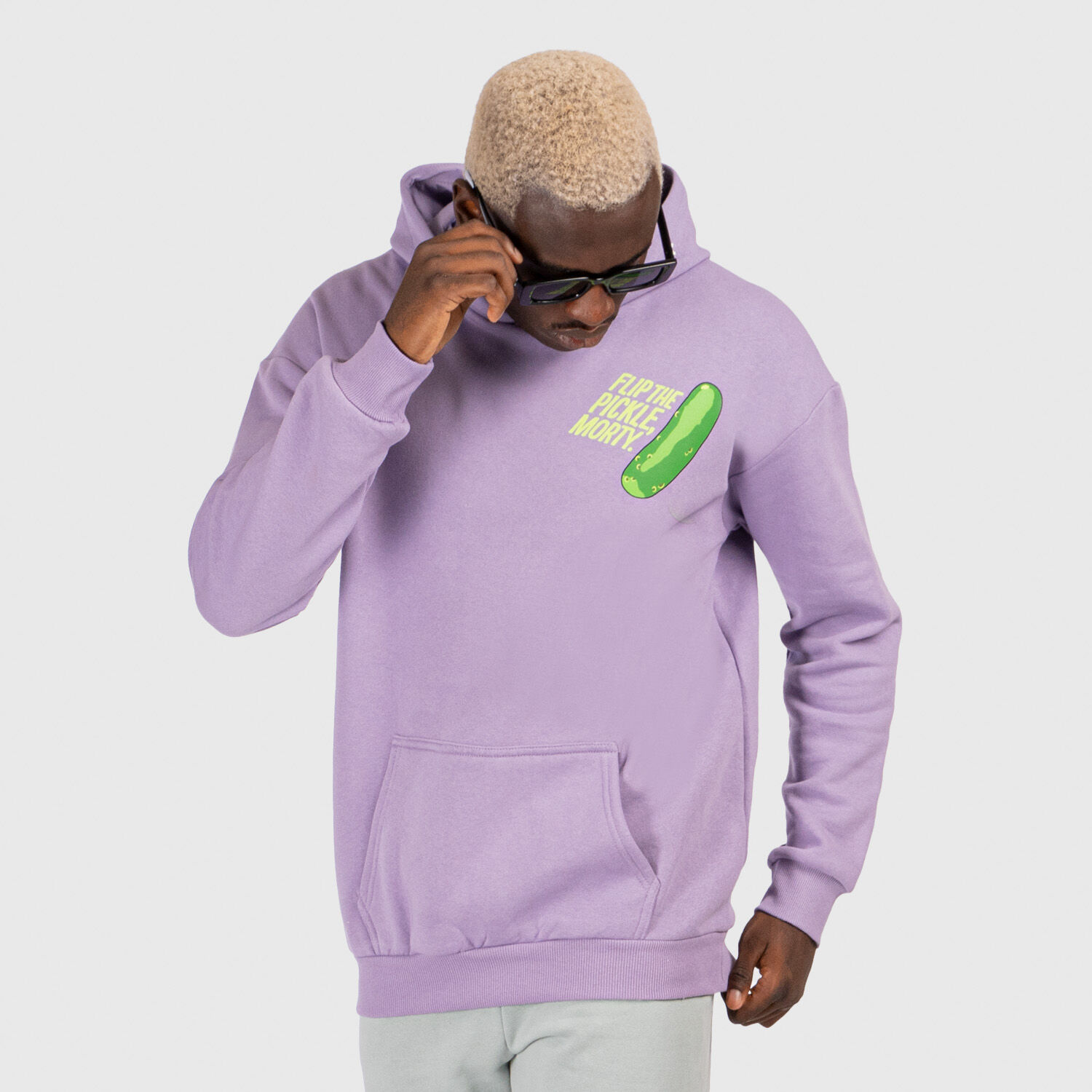 Rick and morty purple hoodie on sale