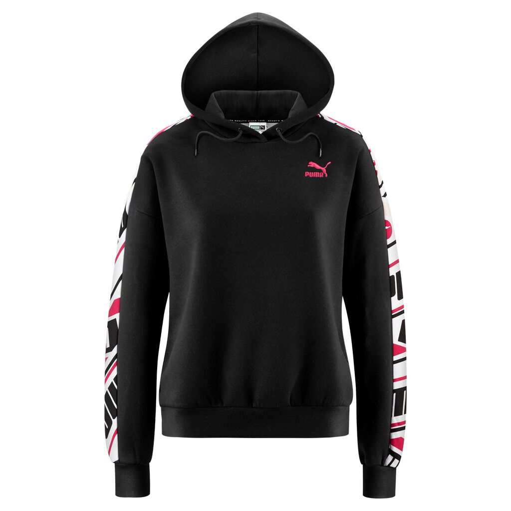 Felpa nera e rosa on sale