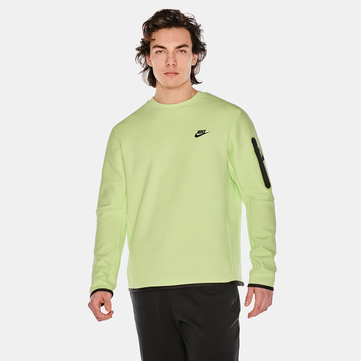 Nike lime green sweatshirt sales