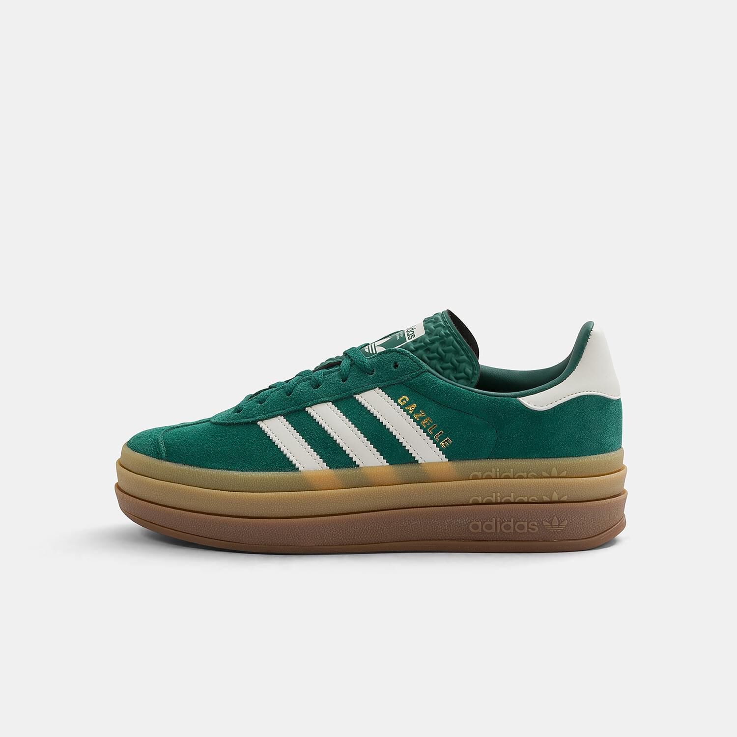 Green white and brown adidas Gazelle Bold AW LAB