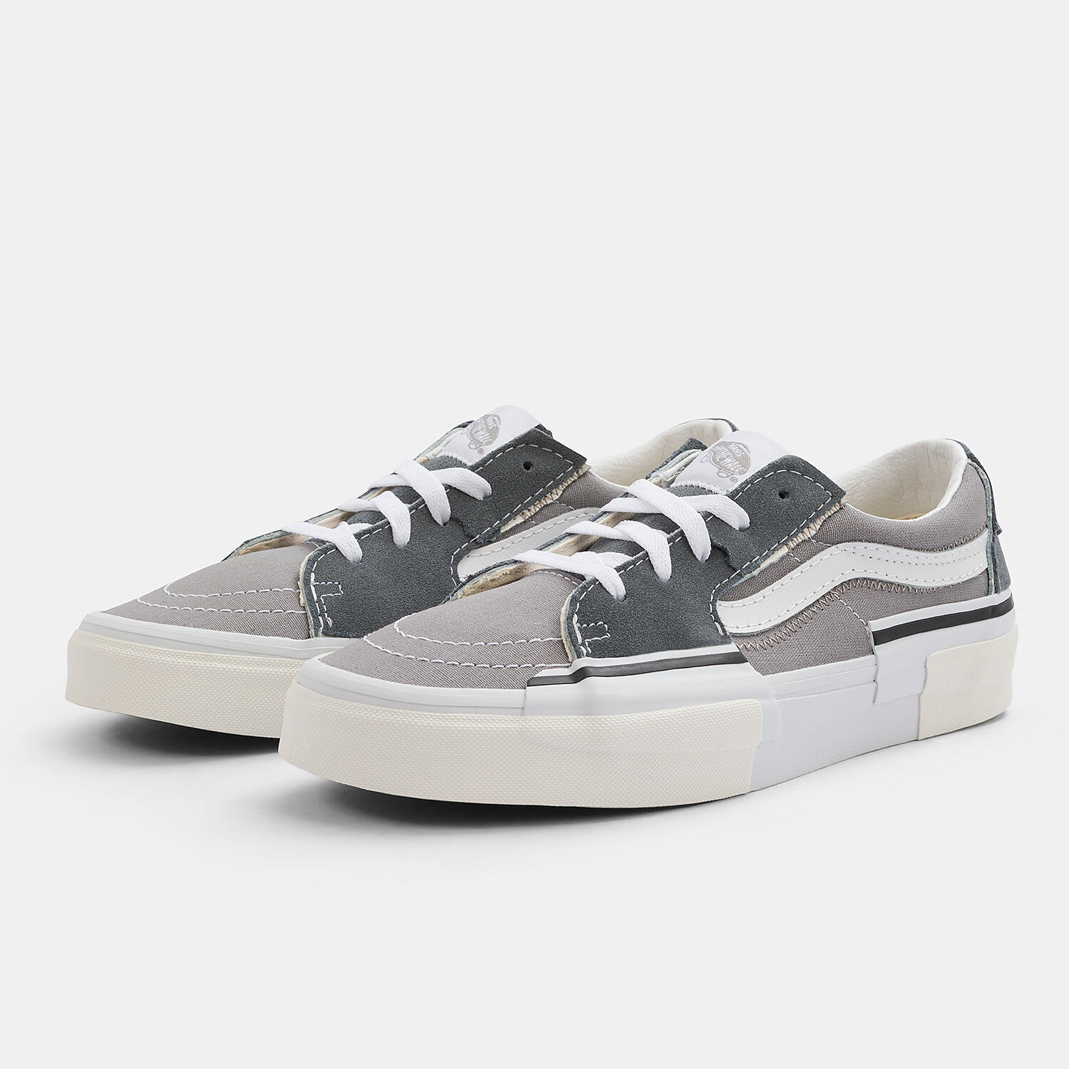 Grey and outlet white vans