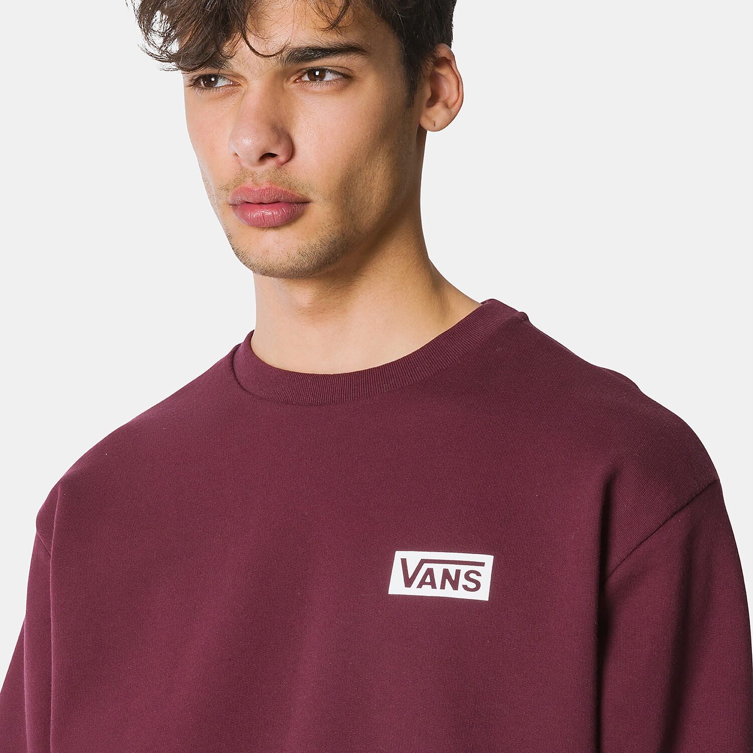 Felpa bordeaux vans deals