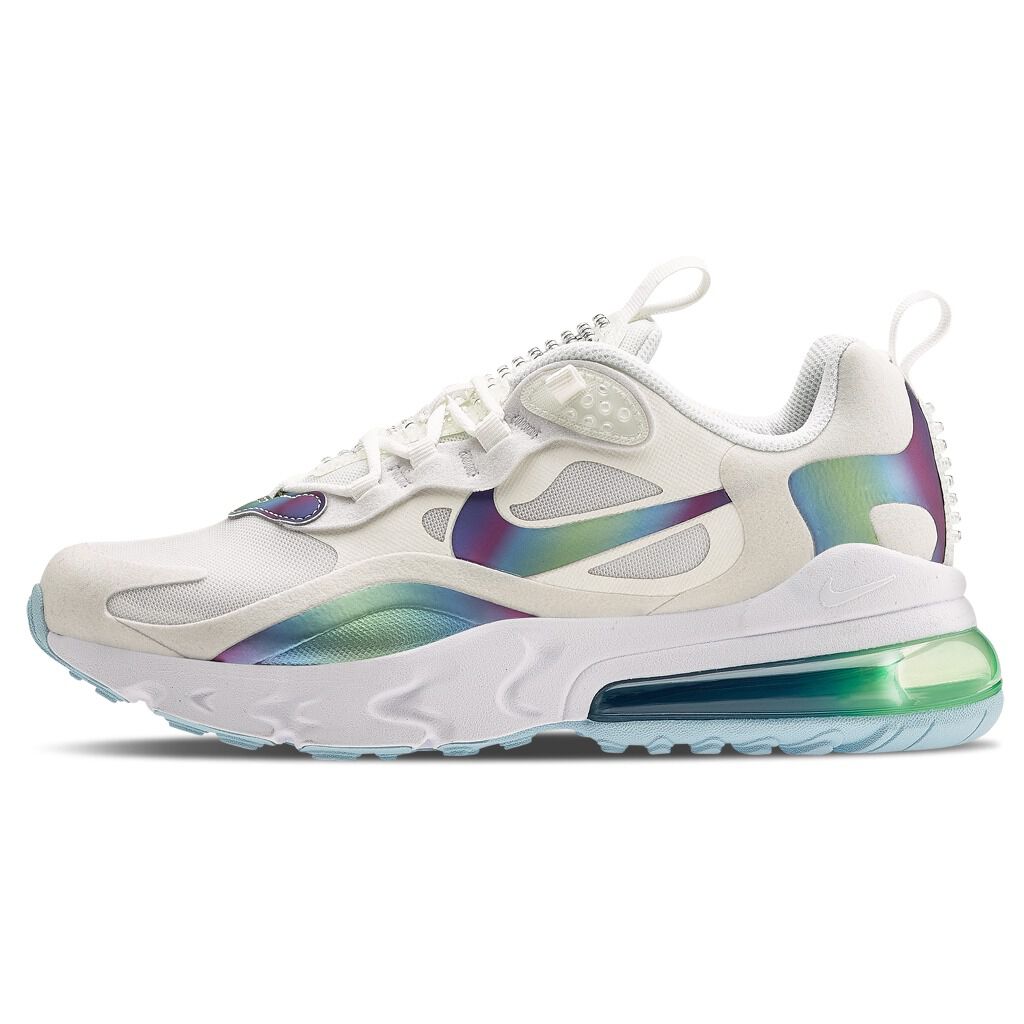 NIKE AIR MAX 270 REACT white light blue and green AW LAB
