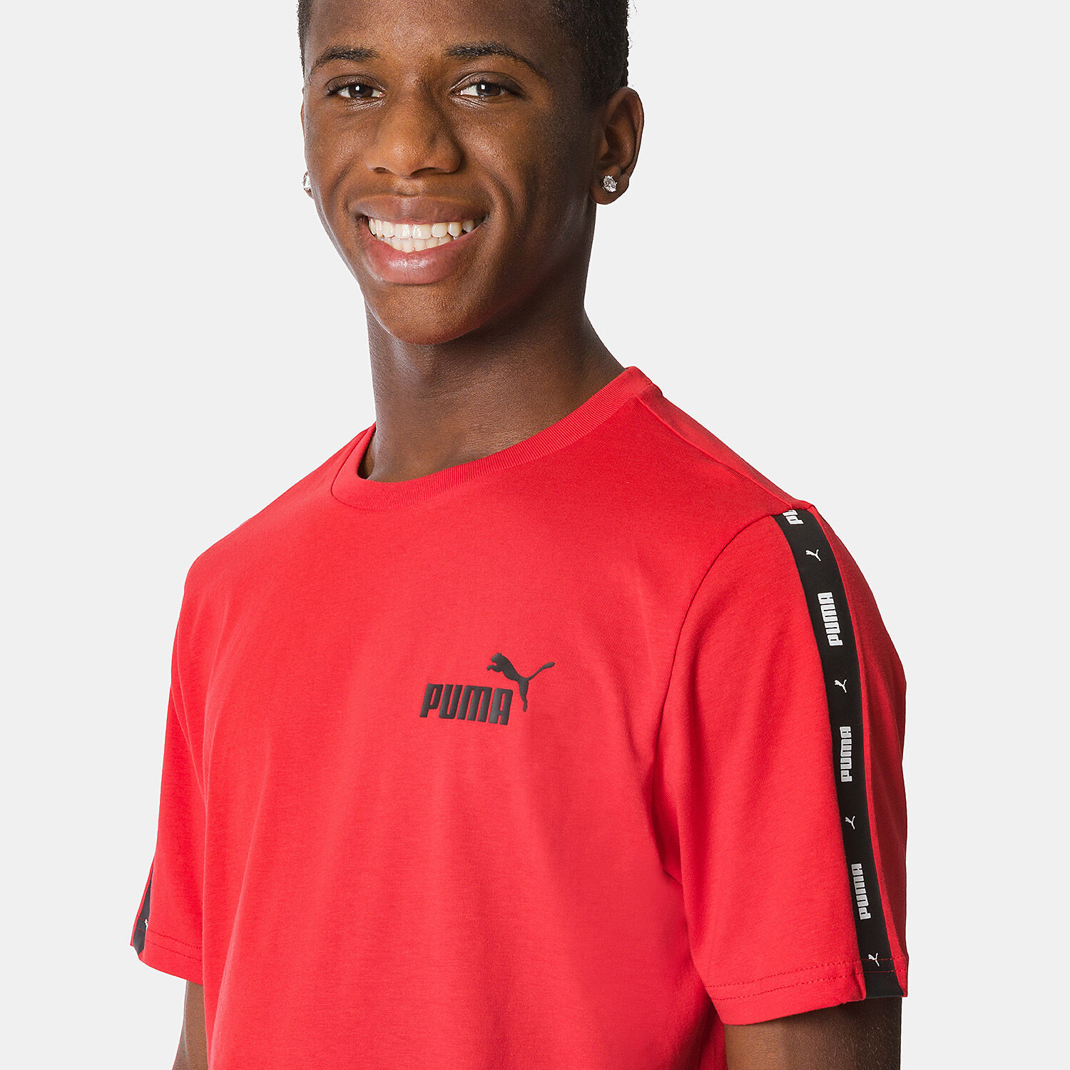 Puma Essentials Small Logo T shirt black and red AW LAB