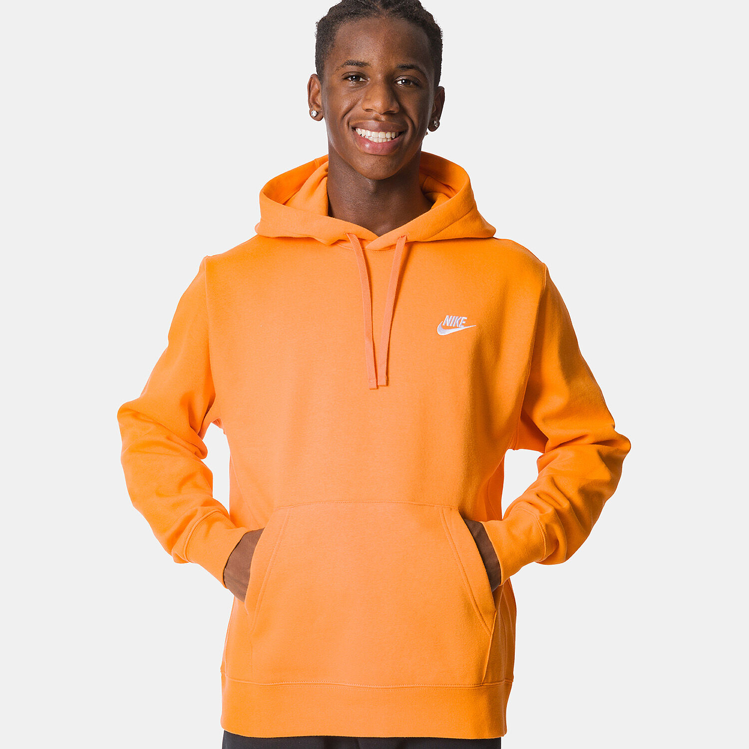 Nike sportswear hoodie top orange
