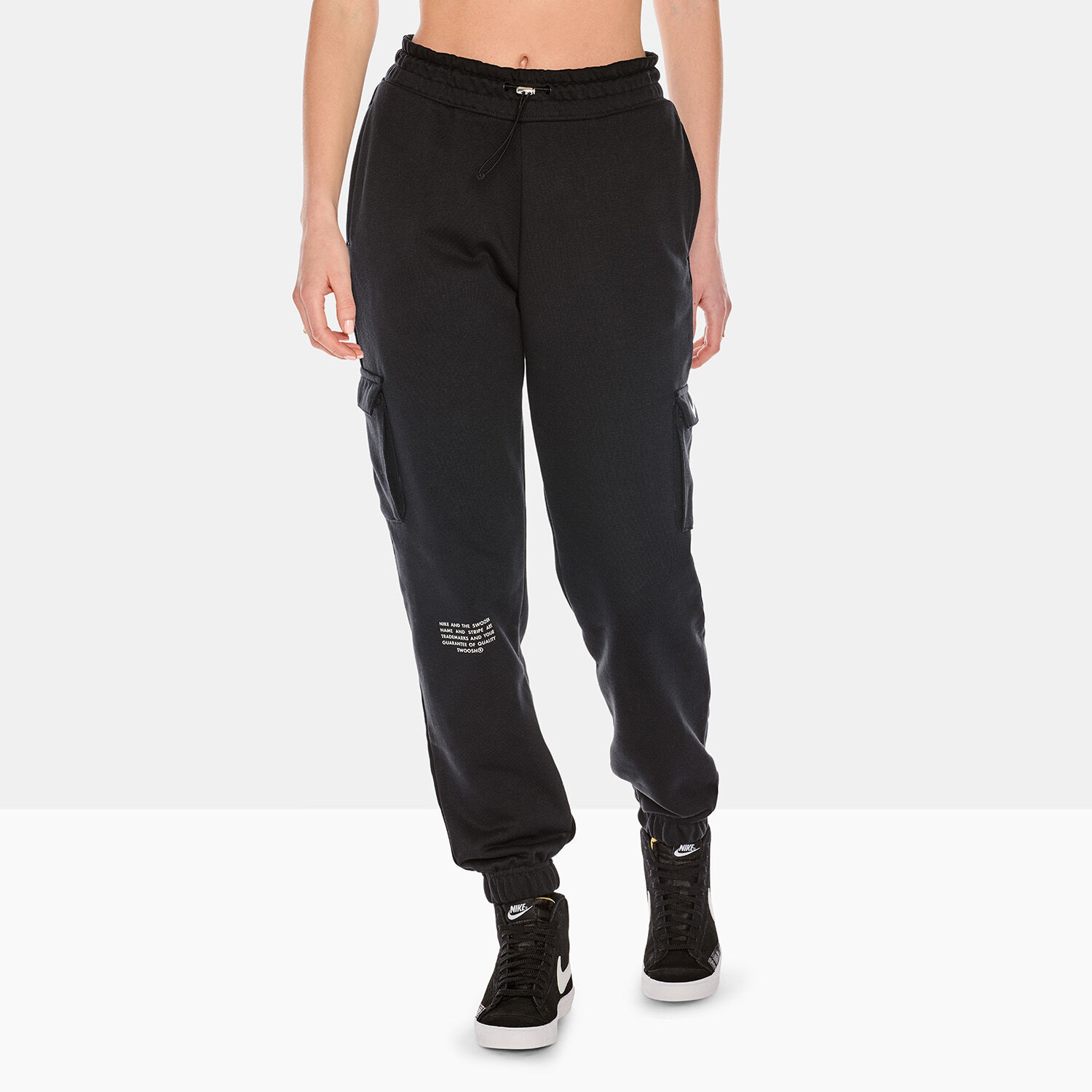 Nike Sportswear Swoosh French Terry pants black AW LAB