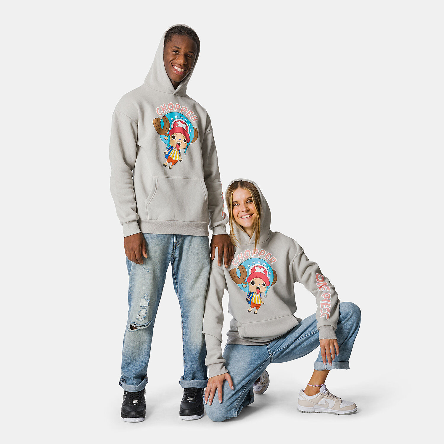 One Piece hoodie grey and multicolor AW LAB