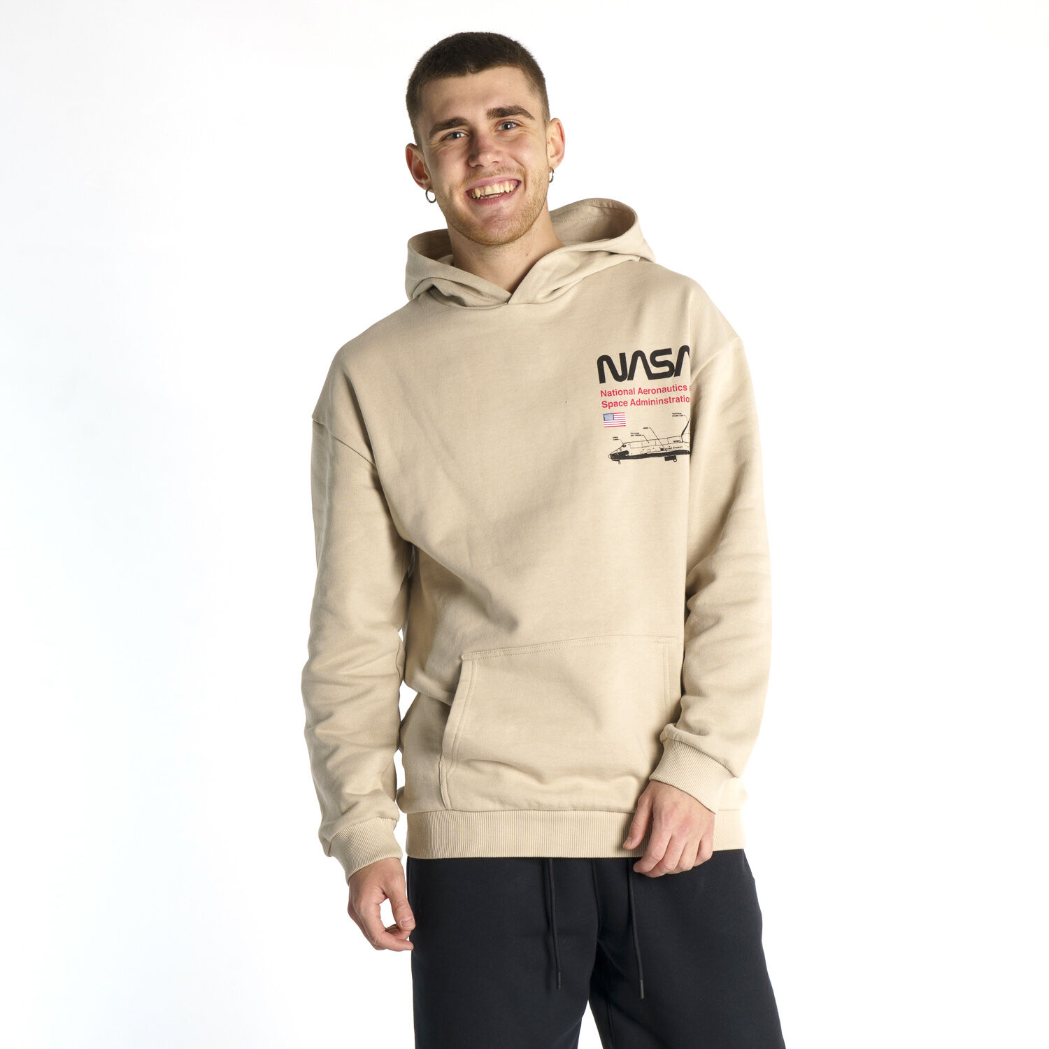 Nasa hoodie clearance beige