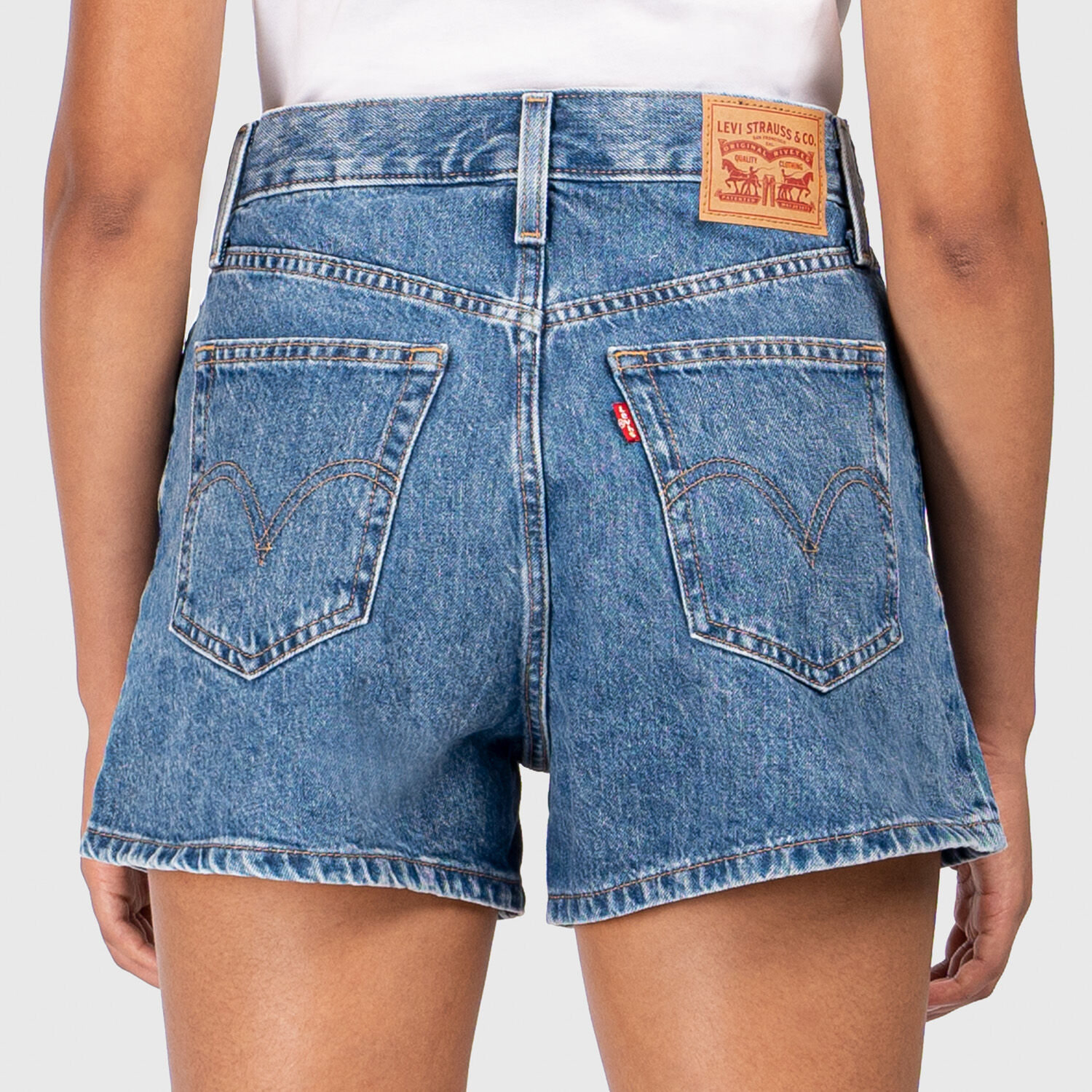 Levi s High Waisted Shorts dark blue AW LAB