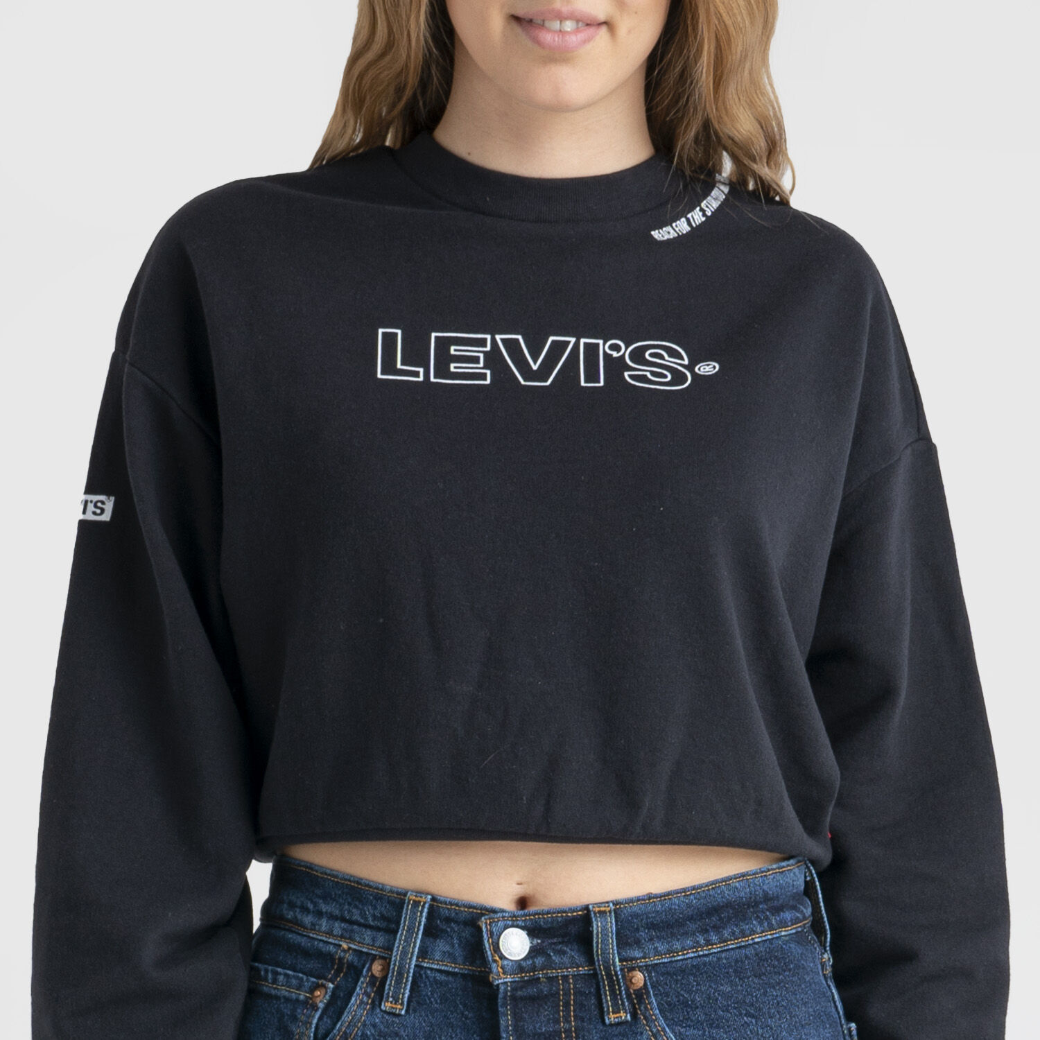 Levi's cropped sales sweatshirt