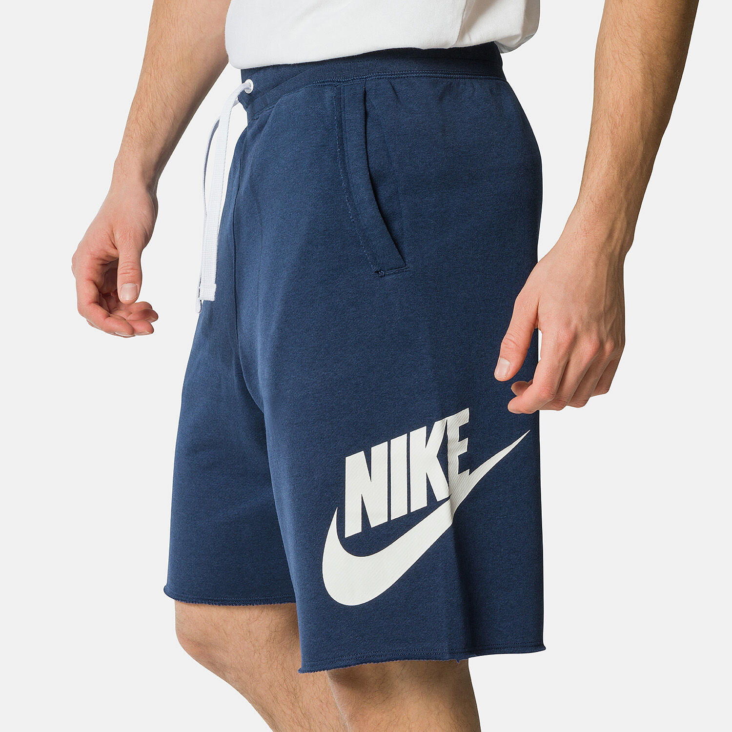 Nike Club Alumni shorts dark blue and white AW LAB
