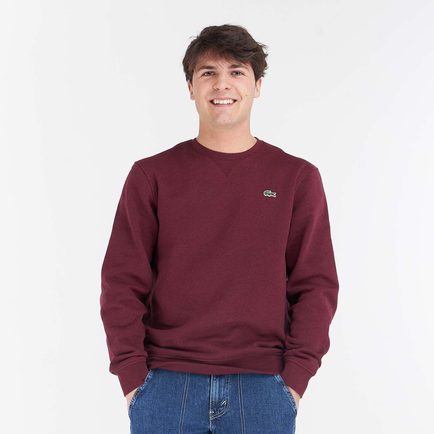 Lacoste 2025 burgundy sweatshirt