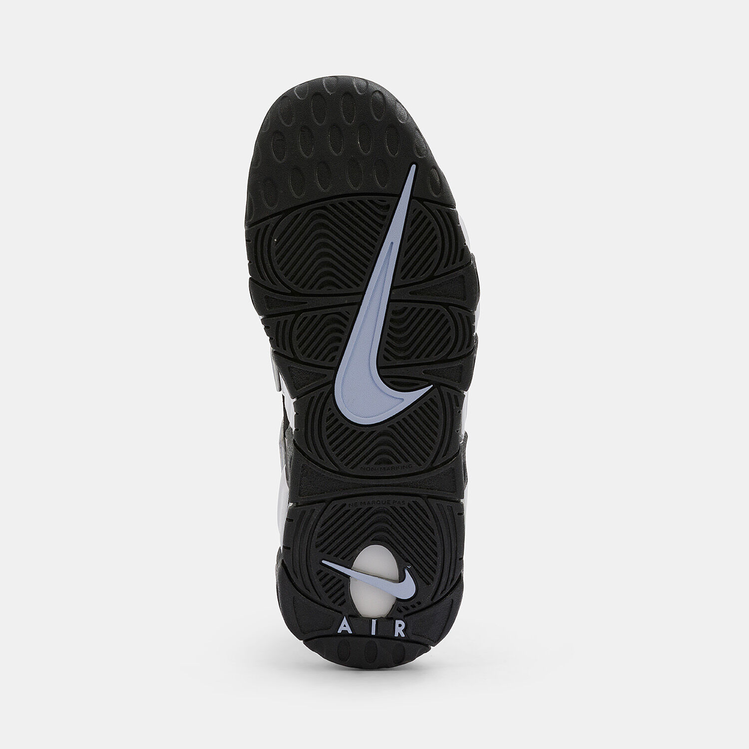 Nike air more uptempo 96 black/silver discount