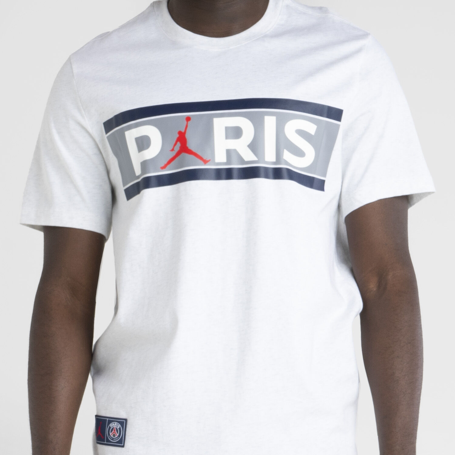 Air Jordan PSG Block Logo T shirt white AW LAB