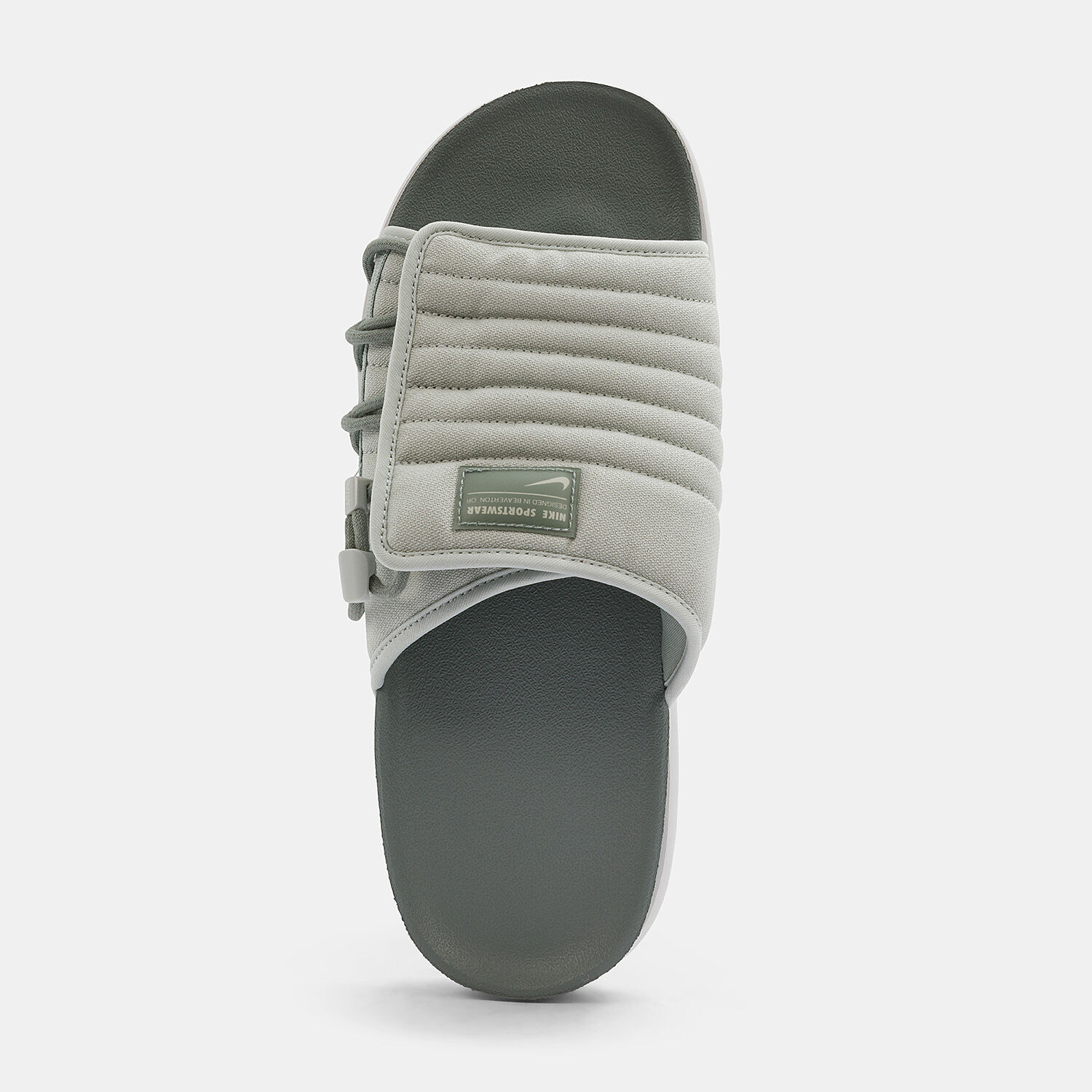 Grey shop nike slides