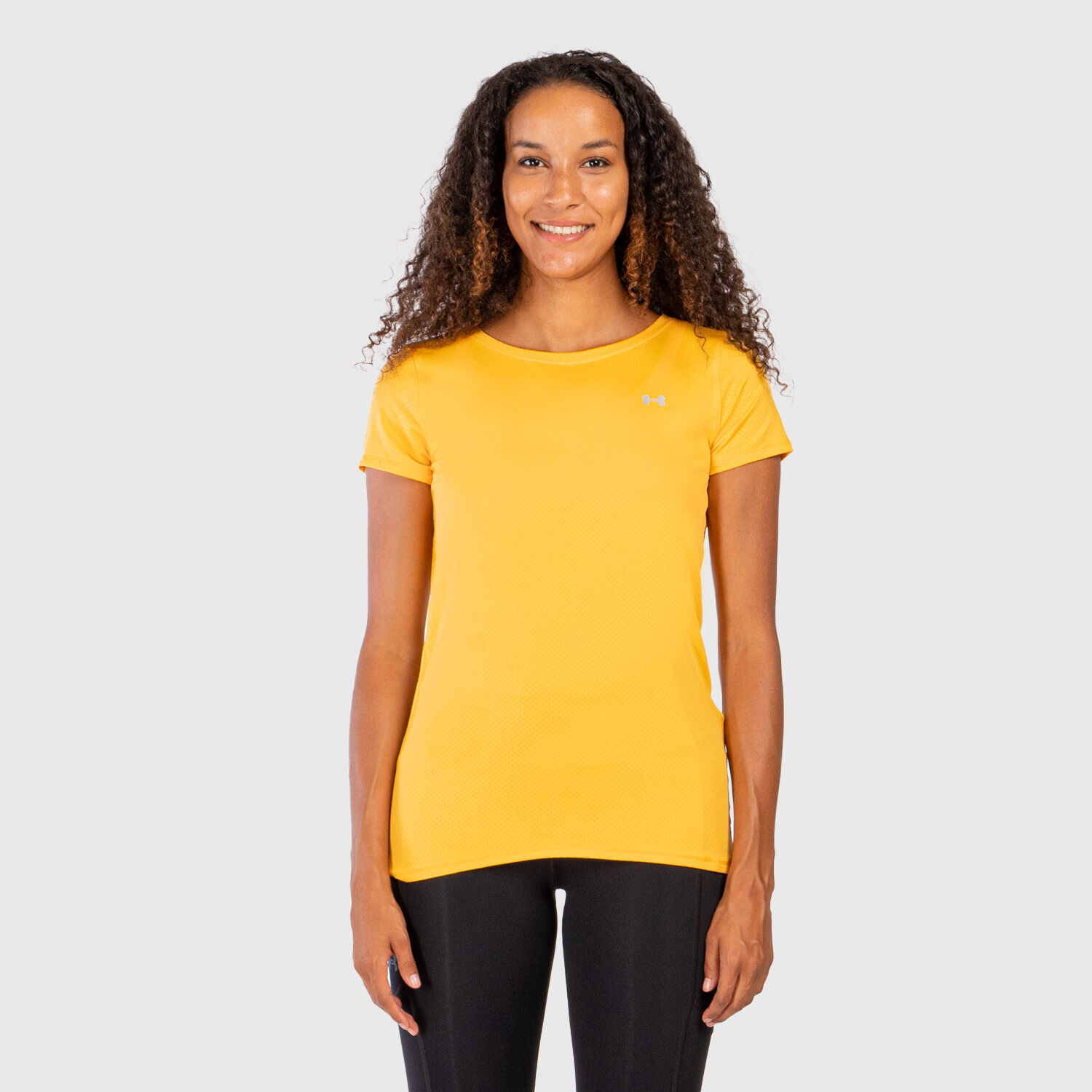 Under Armour HeatGear Armour Ss T shirt yellow AW LAB