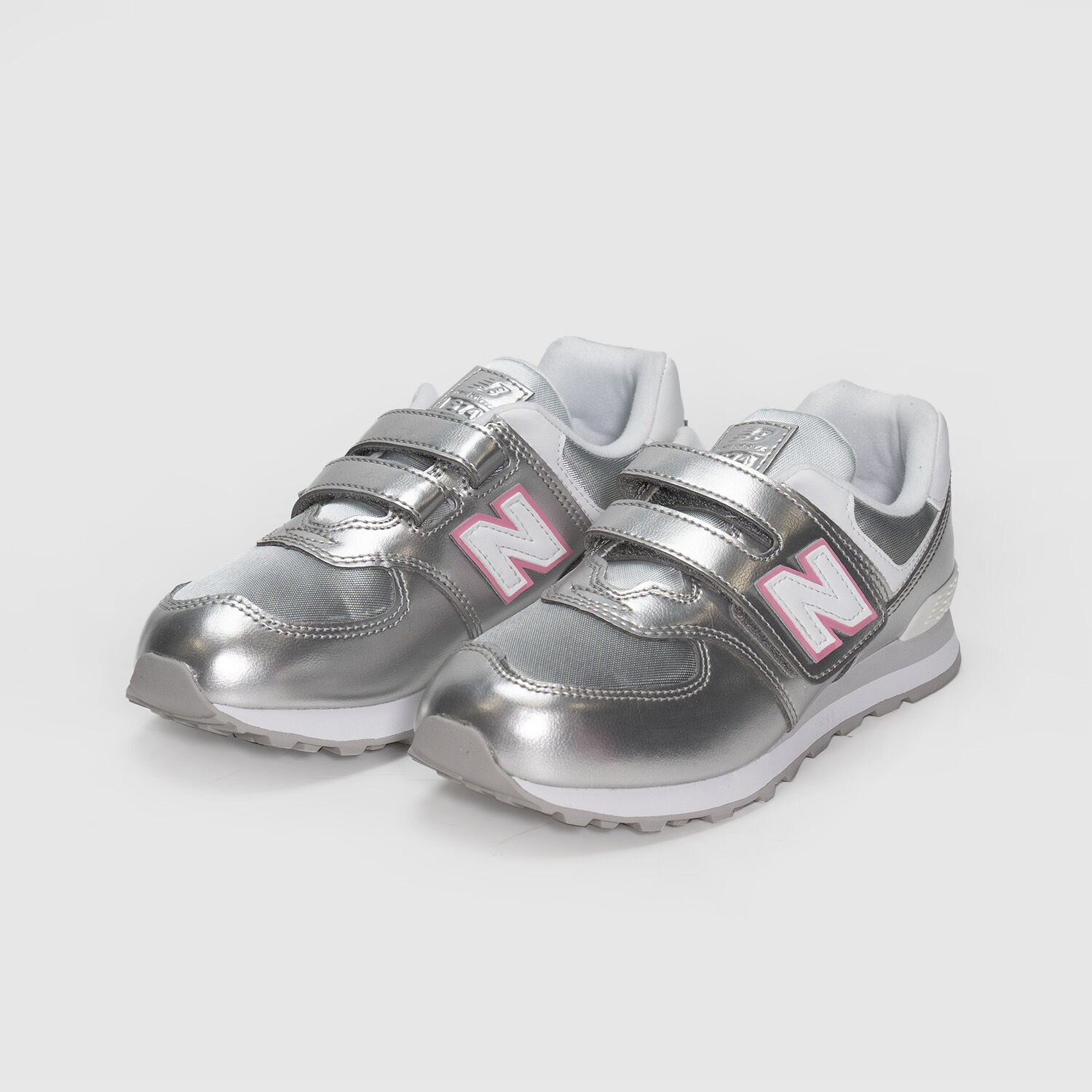 New balance sales wl574 Silver