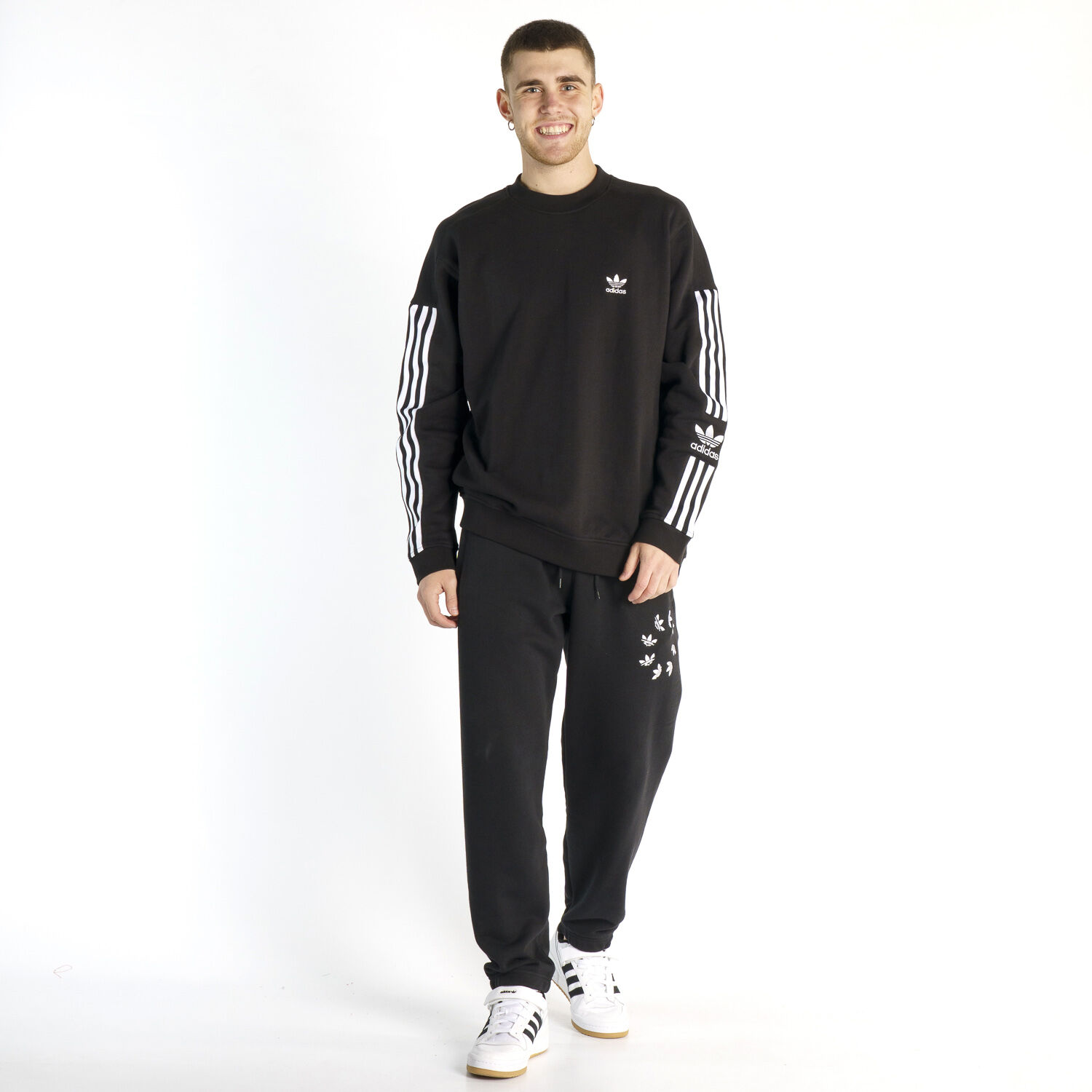 adidas Adicolor Clasics Lock Up Trefoil Crew neck Sweatshirt black