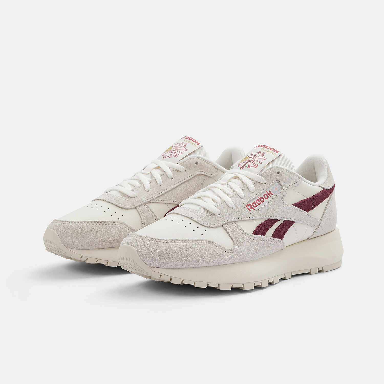 Reebok leather femme on sale beige
