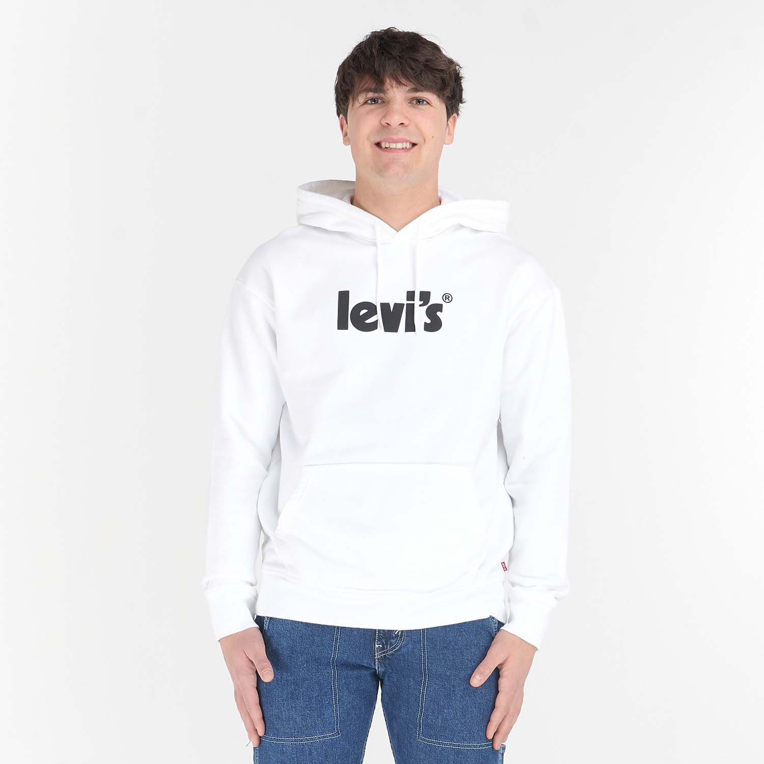 Levi s Relaxed Hoodie white AW LAB