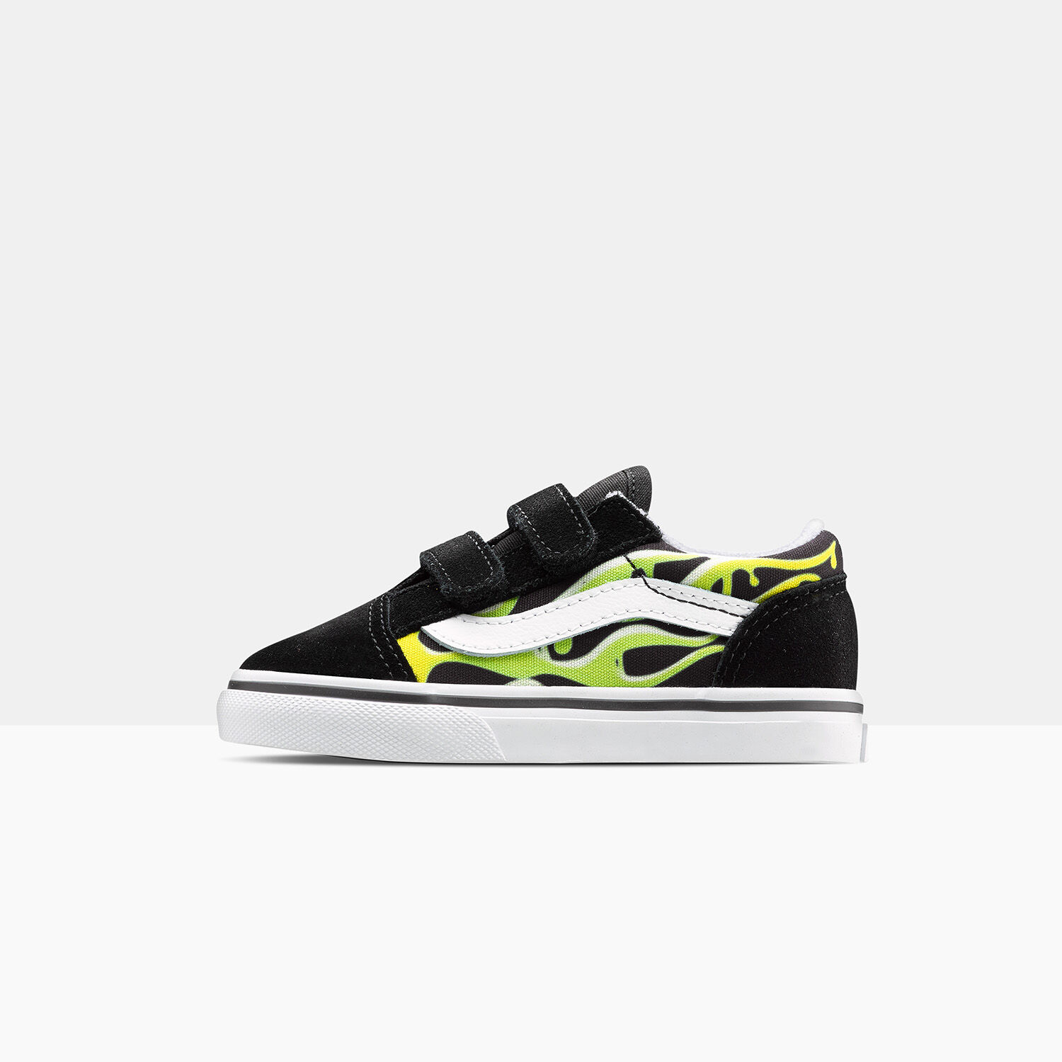 Vans old skool v chex glow flame skate shoe online