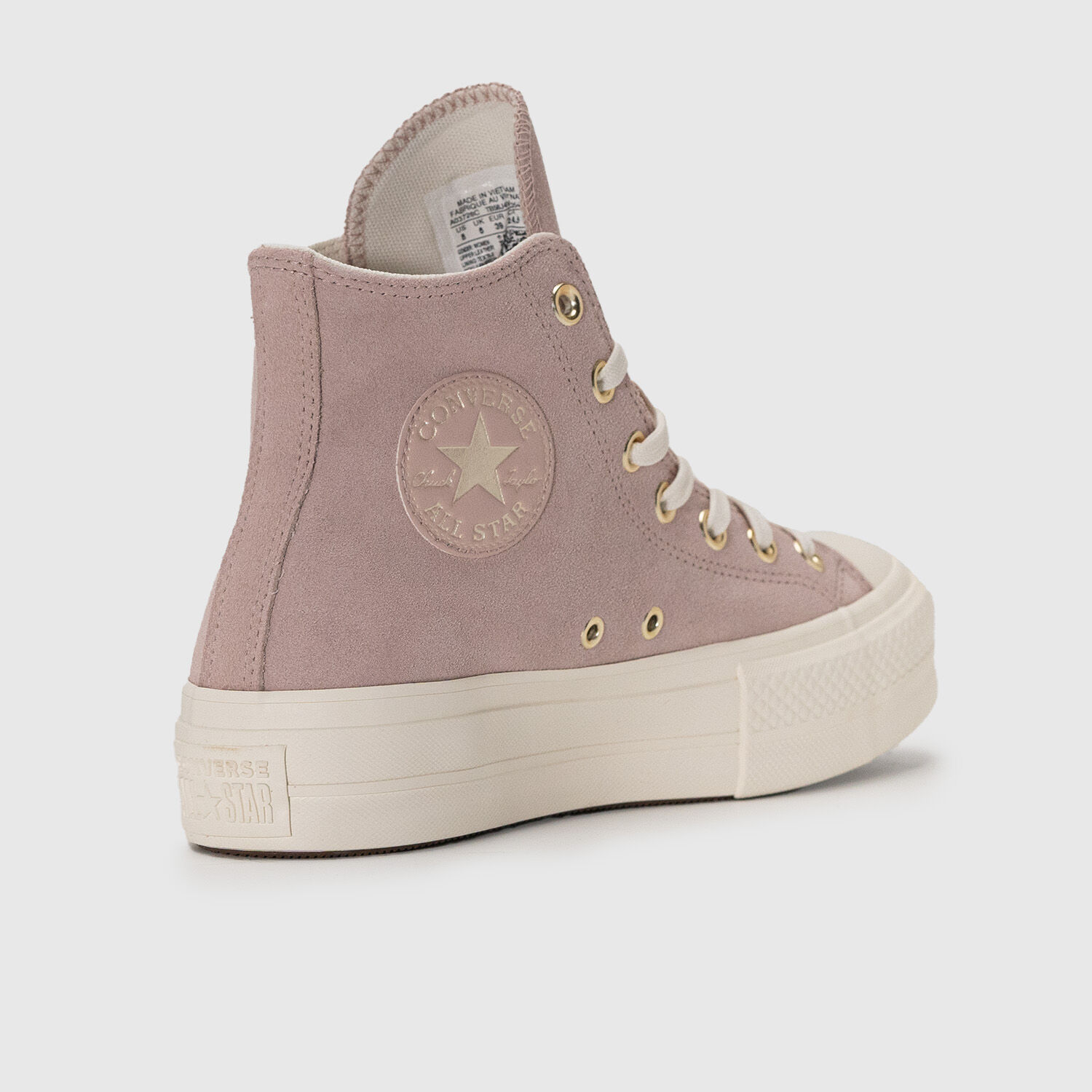 White chuck taylor all star lift discount ripple high top women's shoe