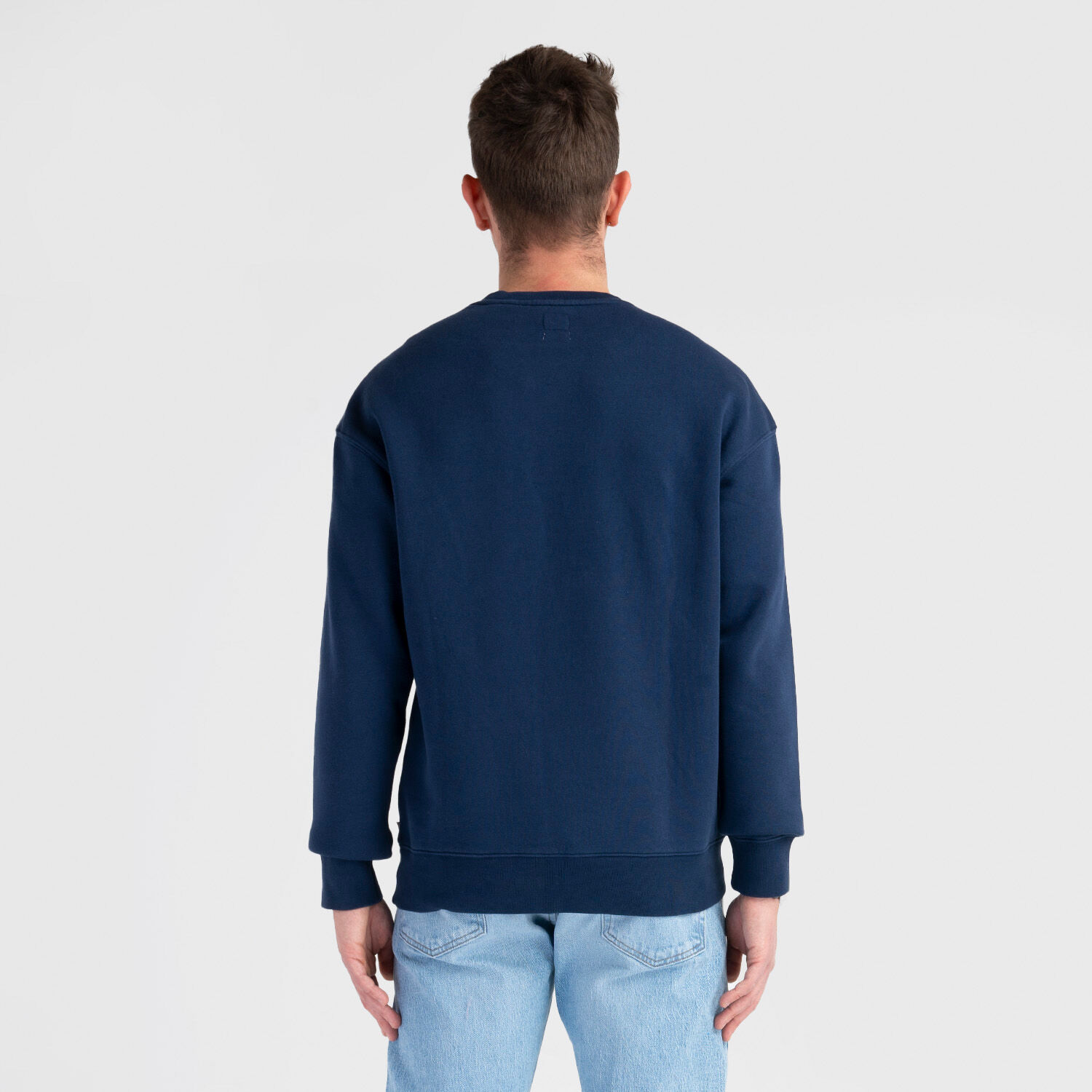 Levi's red white store and blue sweatshirt