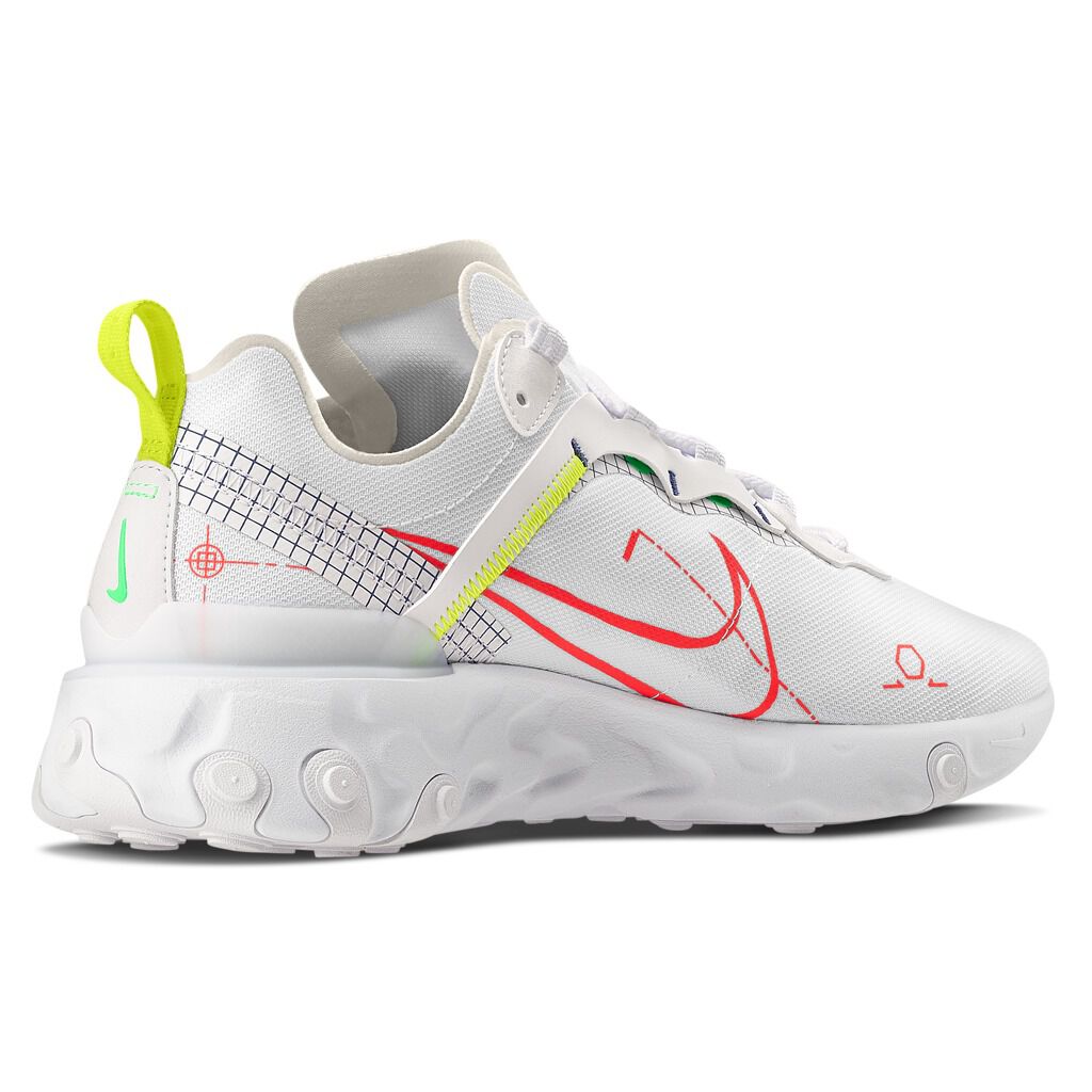 Nike react element 55 white blue clearance
