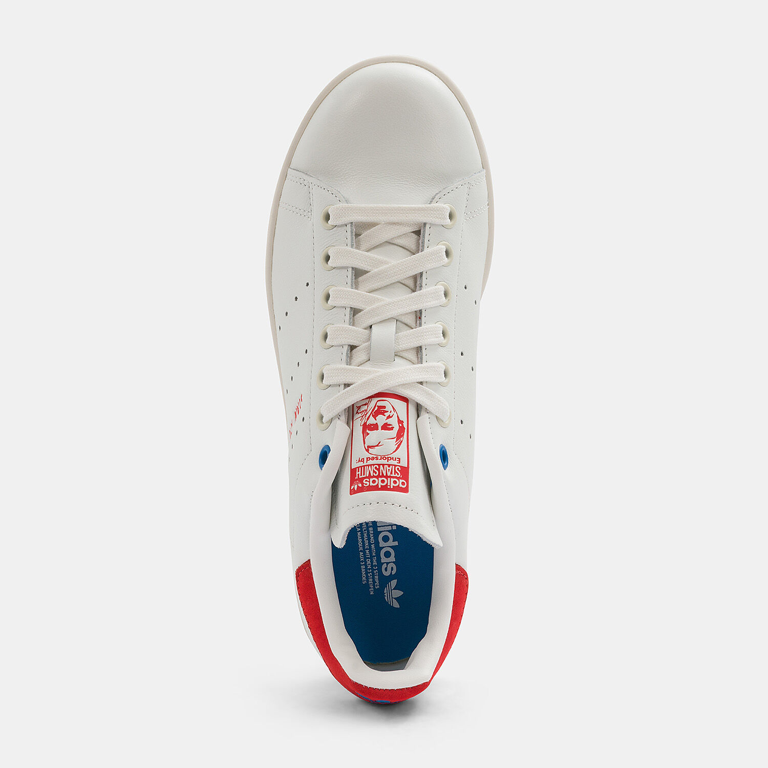 Stan smith hotsell red back
