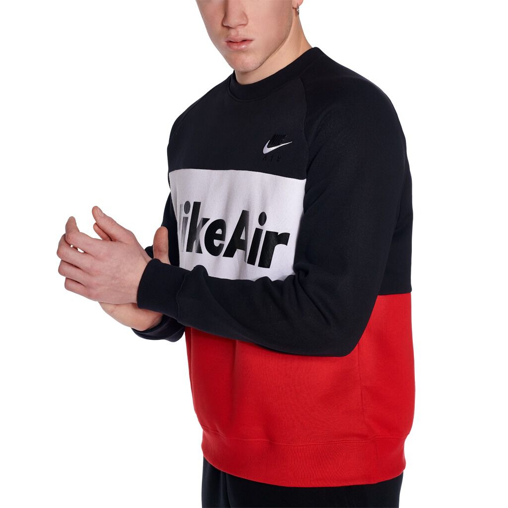 Nike air sweatshirt in red cheap