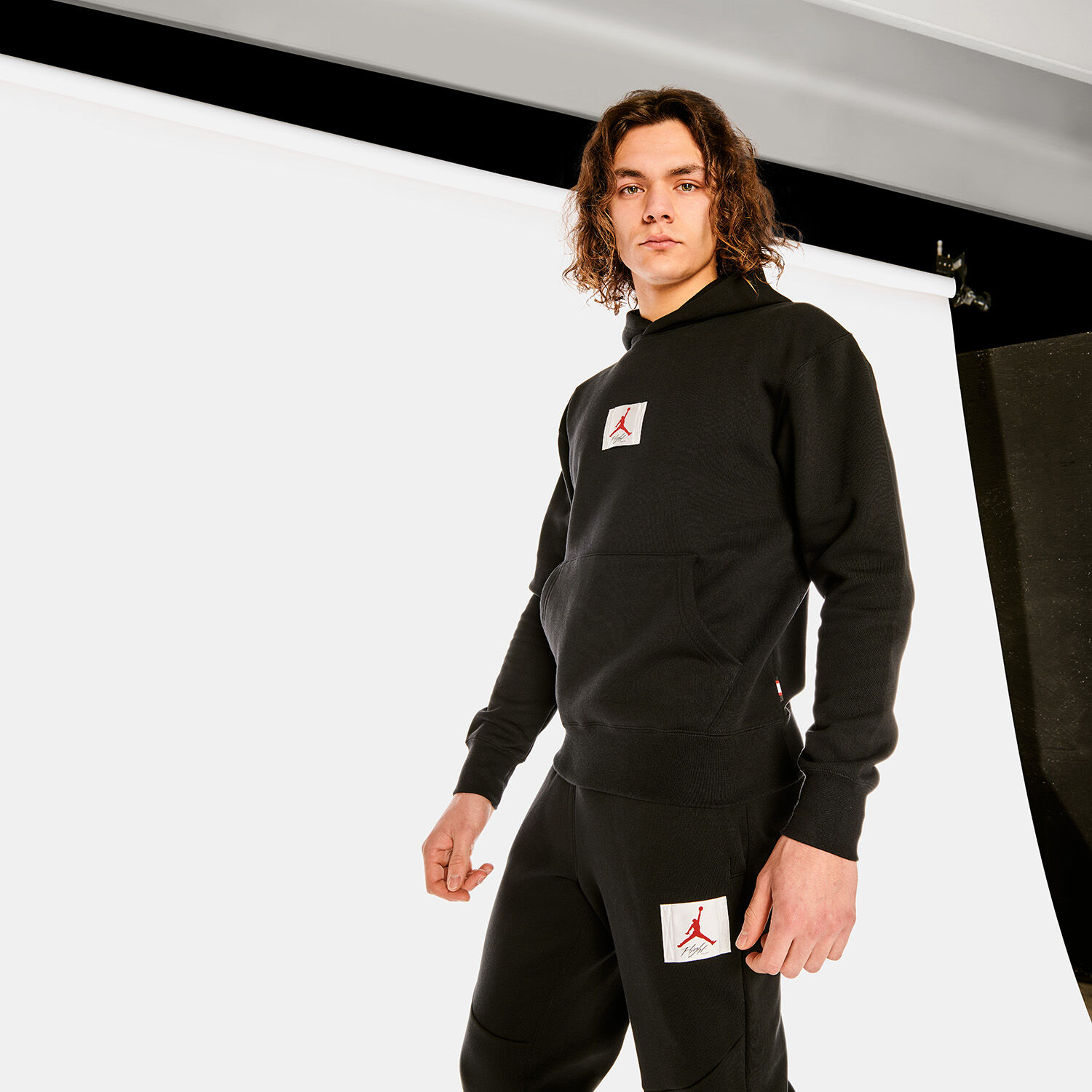 Jordan Flight Over The Head Hoodie black AW LAB