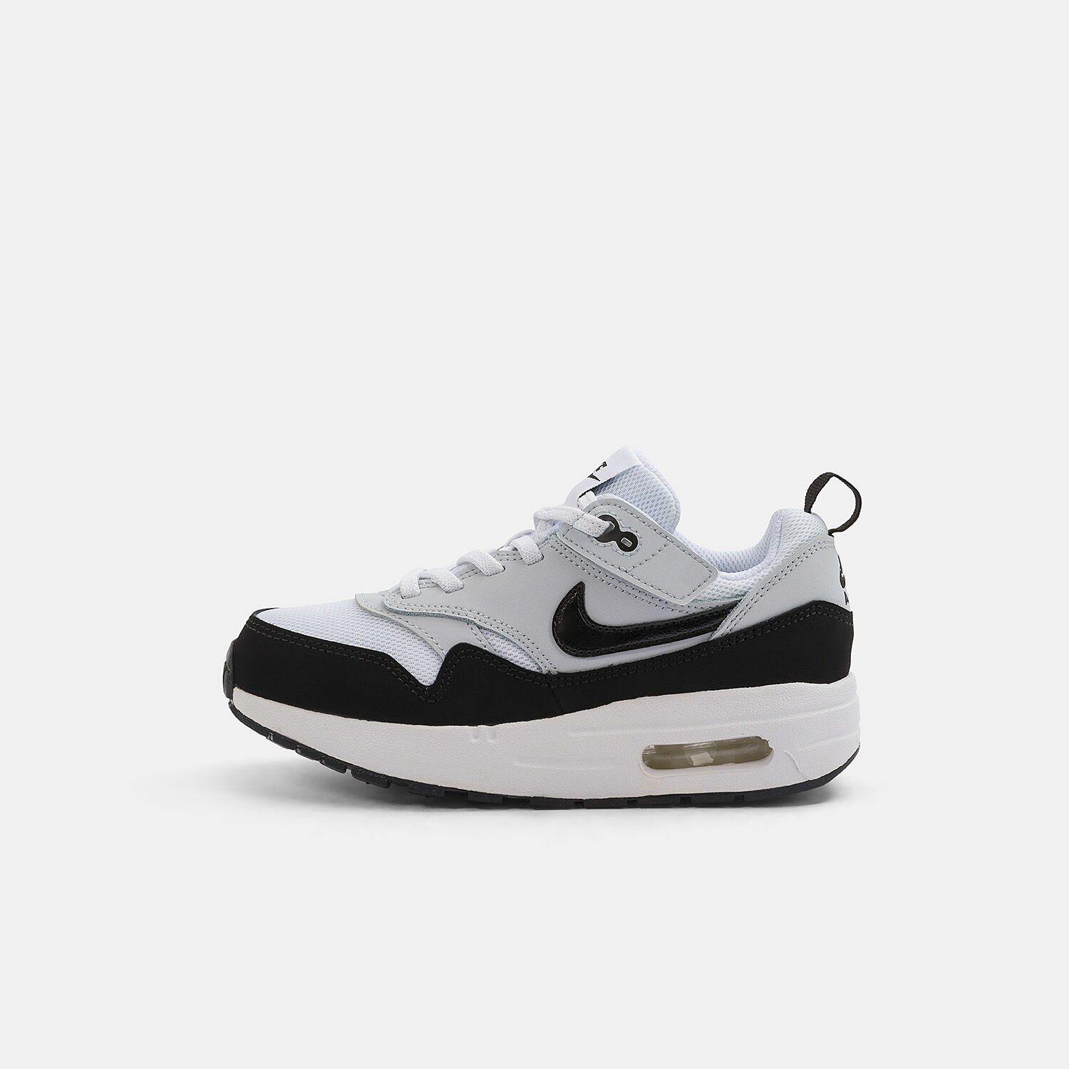 Nike Air Max 1 EasyOn bianche nere e grigie AW LAB