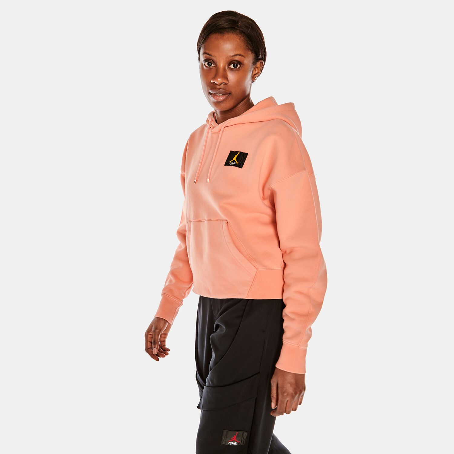 Jordan Flight pink hoodie. AW LAB
