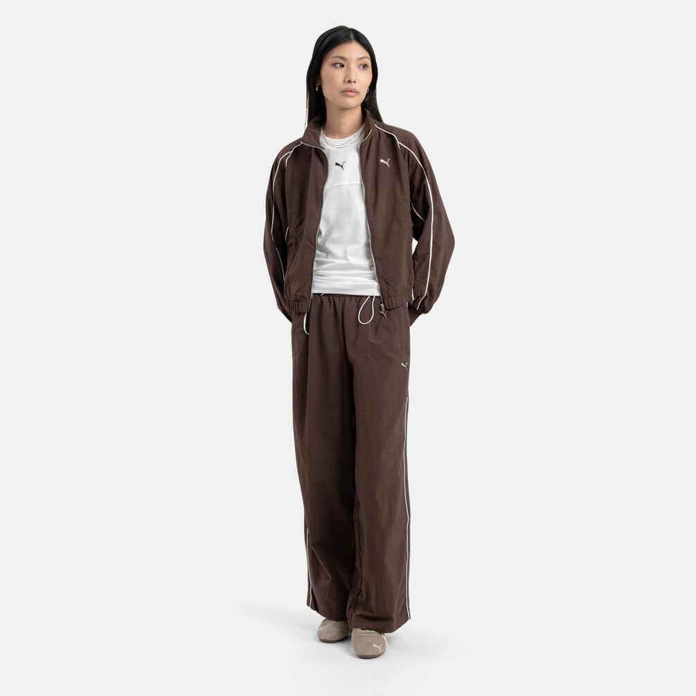 Puma T7 Balloon Pants, brown/white
