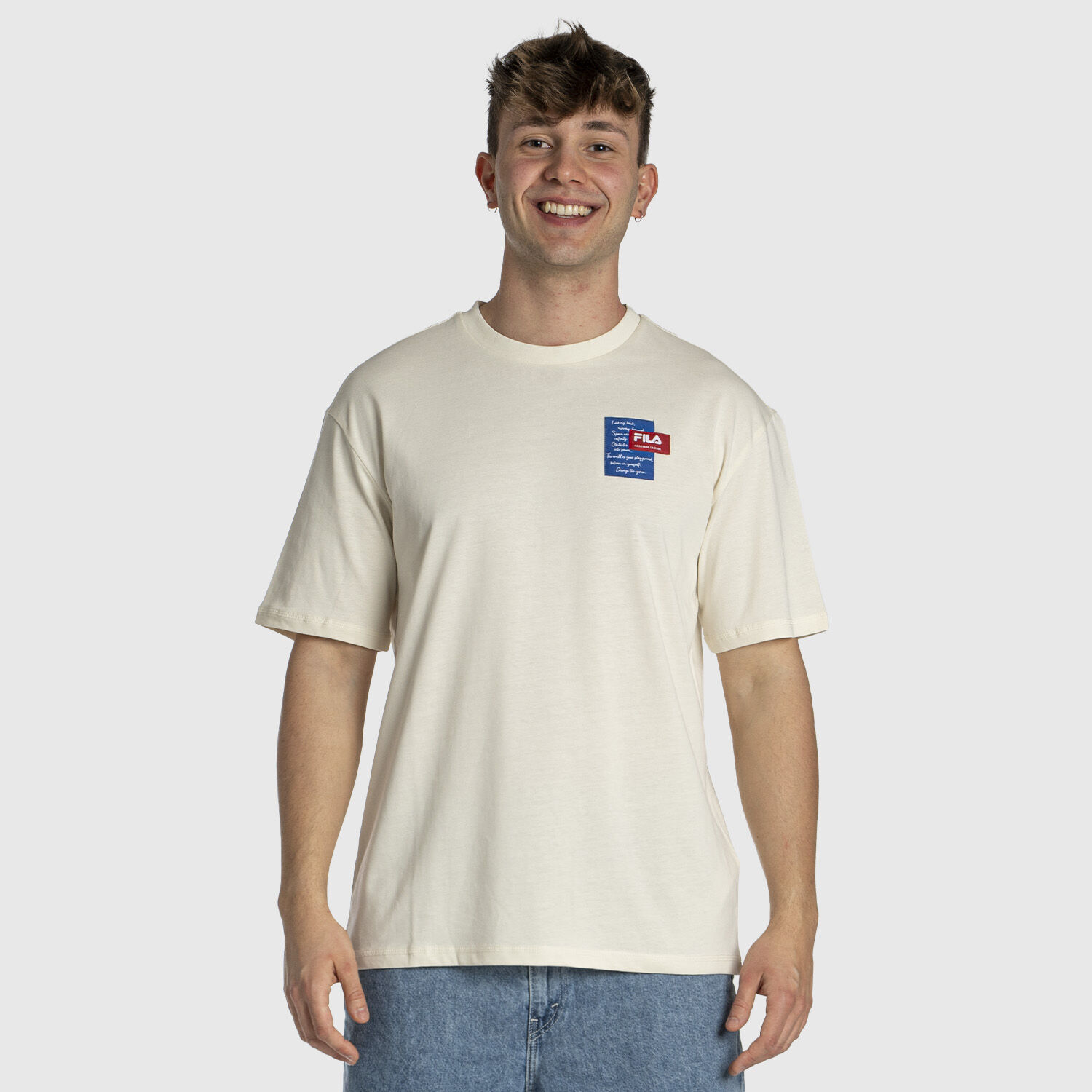 Fila Trabzon Tee T shirt beige and multicolor AW LAB
