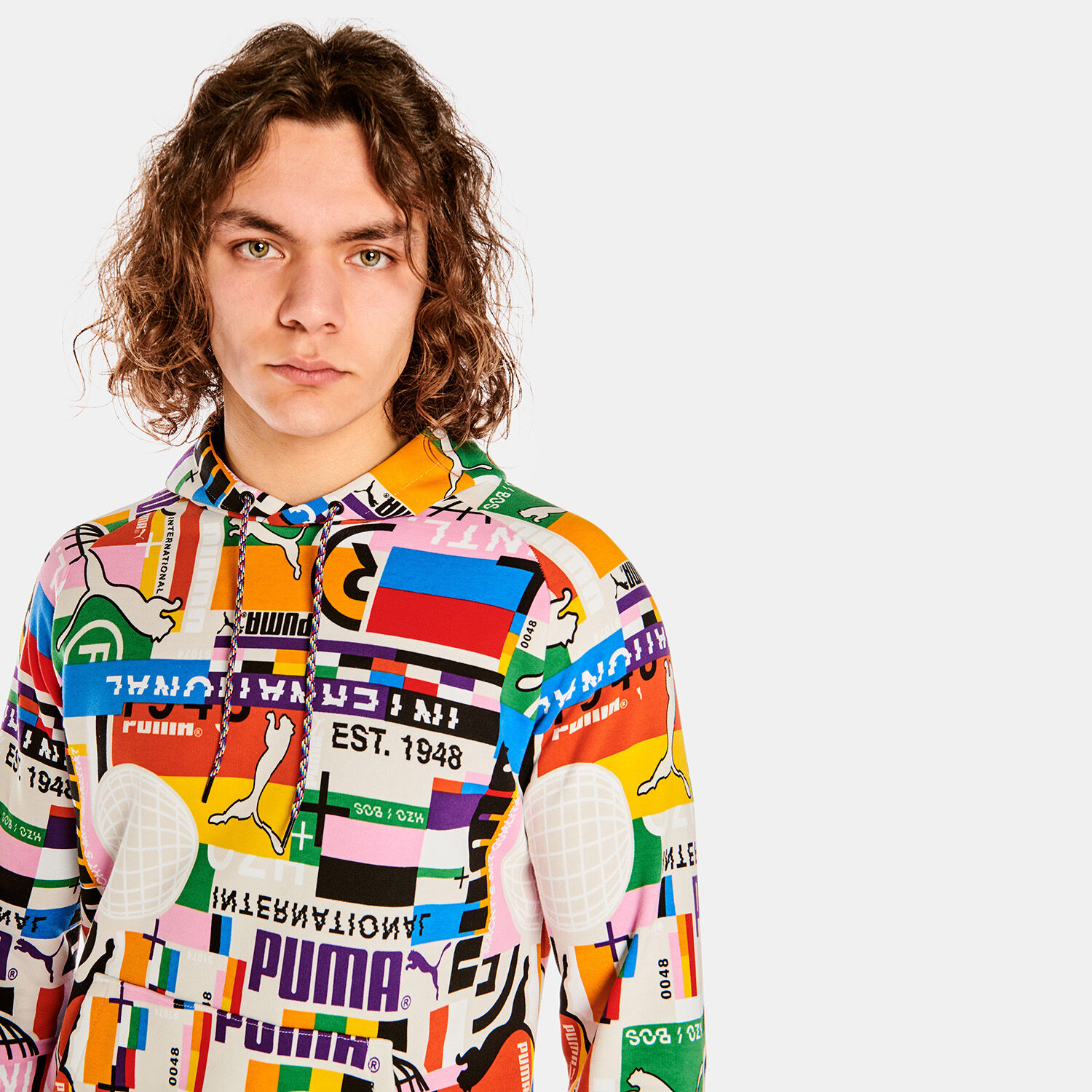 PUMA INTERNATIONAL HOODIE multicolor AW LAB