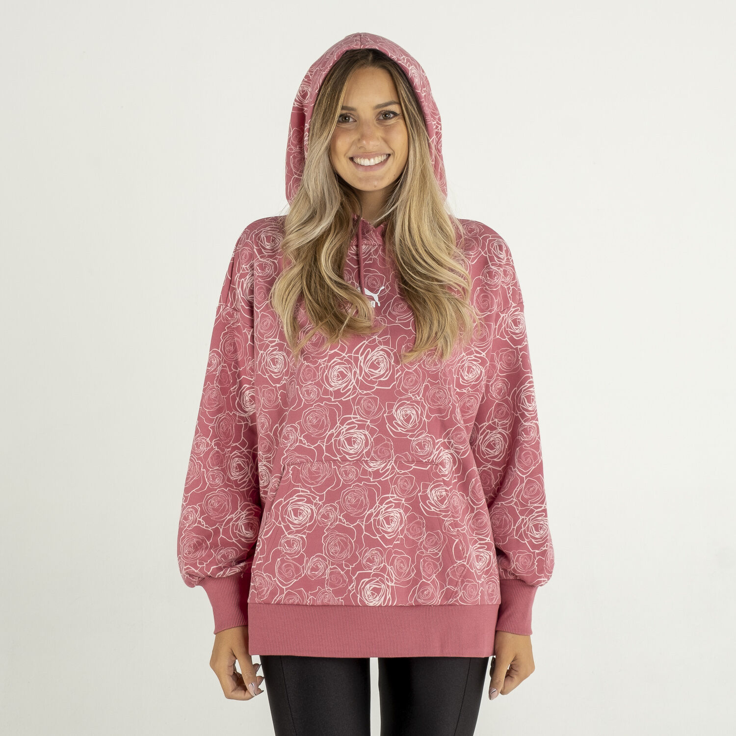 FELPA PUMA WILD ROSE ROSA DONNA AW LAB