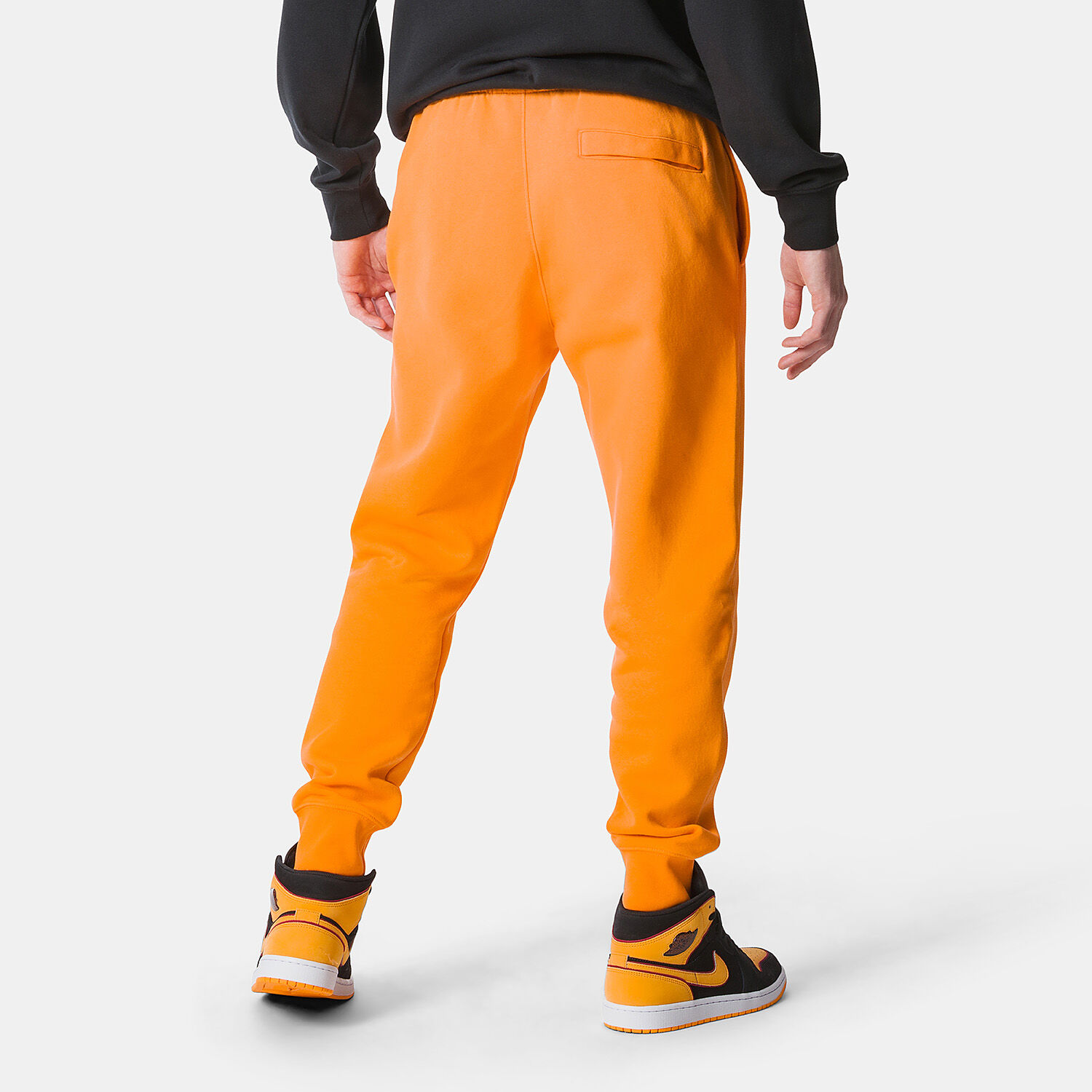 Nike sportswear club fleece orange sale