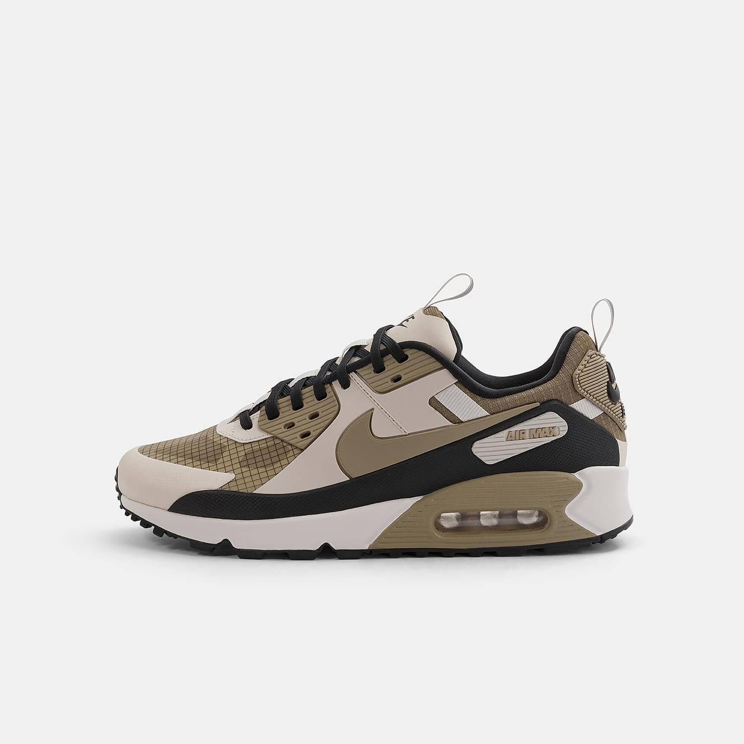Nike id air max 90 white suede/mesh with translucent sole outlet