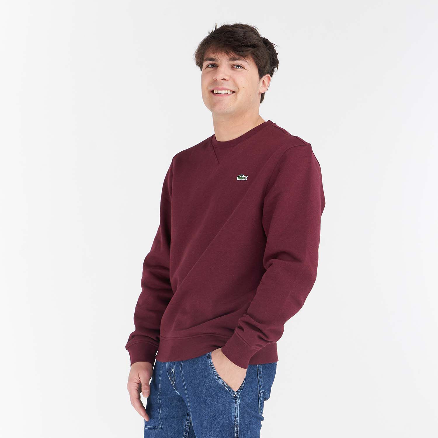 Lacoste 2025 burgundy sweatshirt