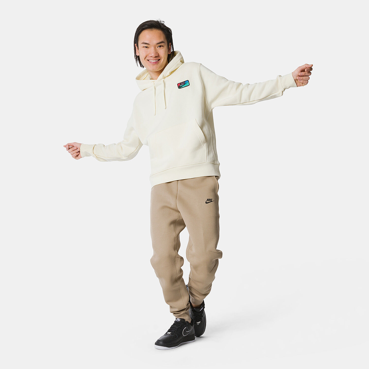 Felpa nike beige discount