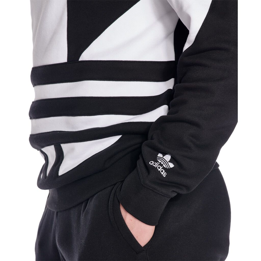 SWEATSHIRT ADIDAS BIG TREFOIL black and white AW LAB